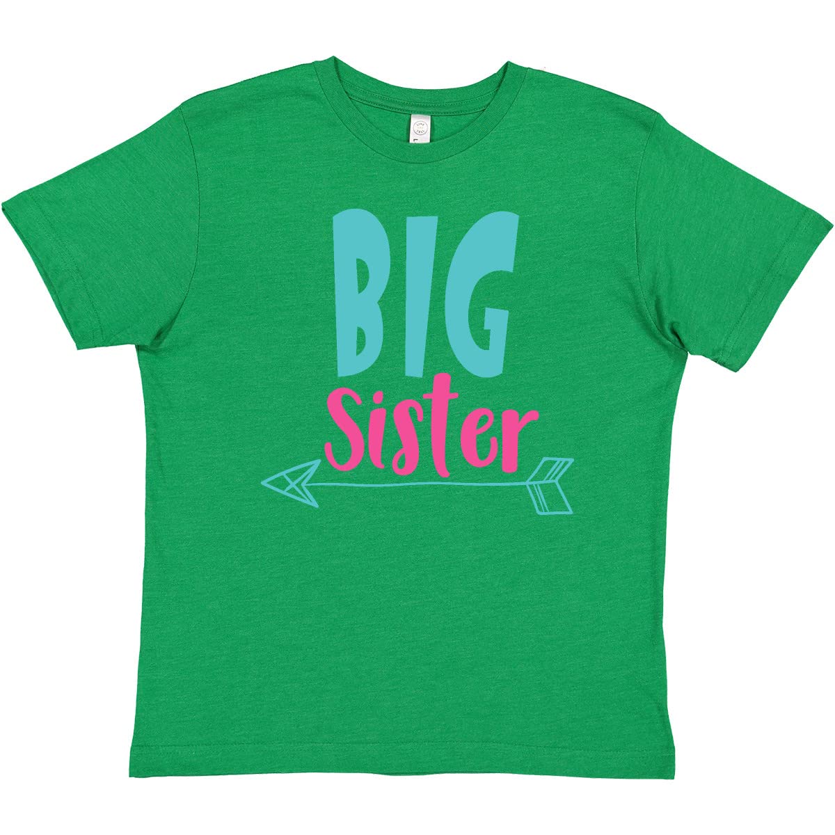 Inktastic Big Sister Older Sister Arrow Sibling Family Youth T-Shirt - Cute Matching Outfits for Sisters & Siblings Bonding