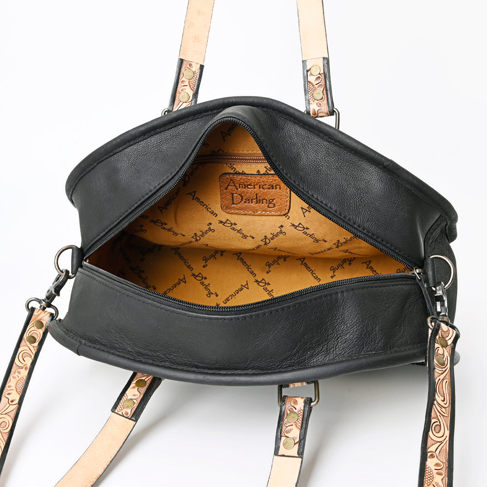 **American Darling Genuine Leather Western Tote Bag for Women - Stylish Saddle Blanket Design Handbag Purse - Perfect for Cowgirl Fashion, Rodeo Events & Everyday Use**