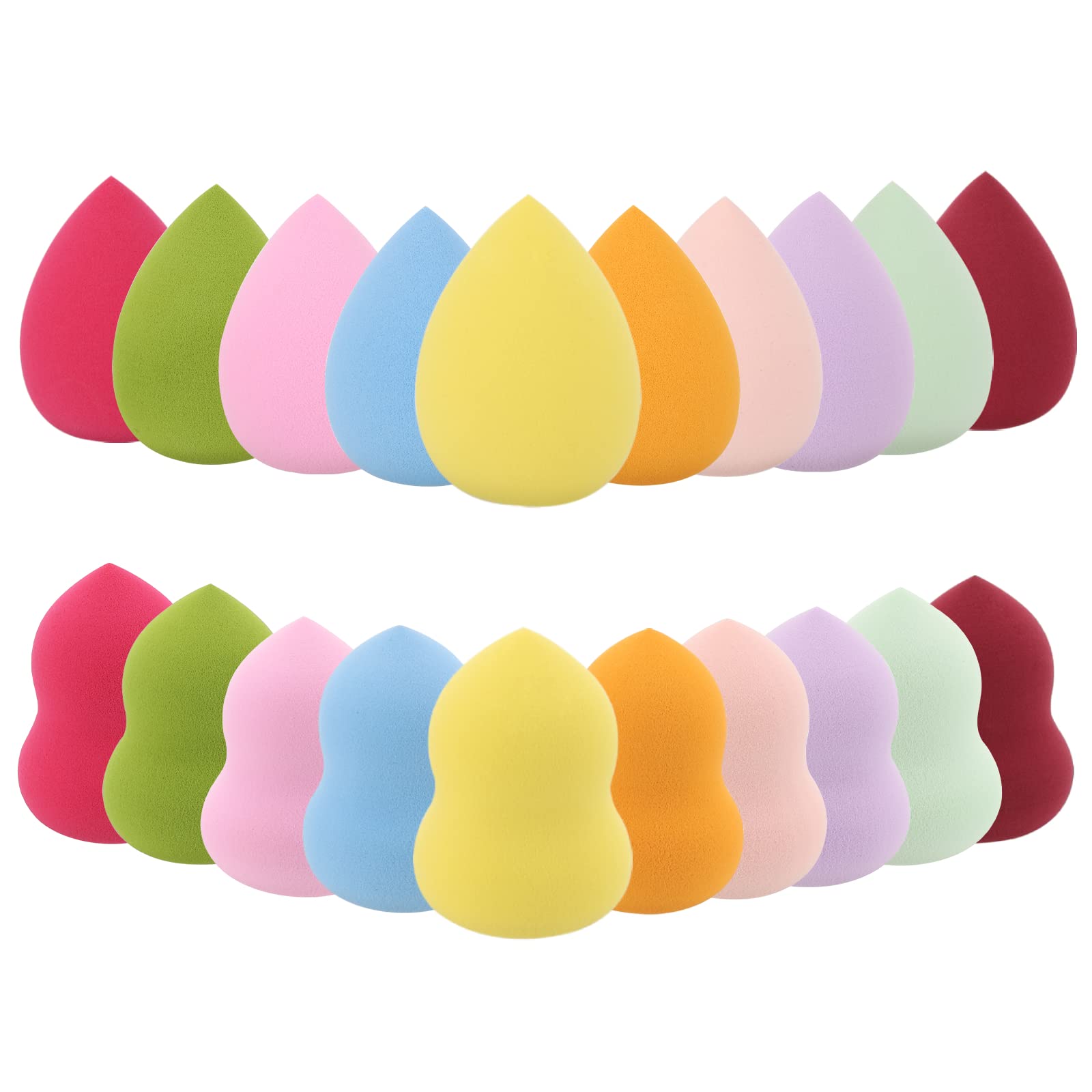BTYMS 20pcs Makeup Sponge Set - Flawless Foundation & Powder Blender for Daily Beauty Routine