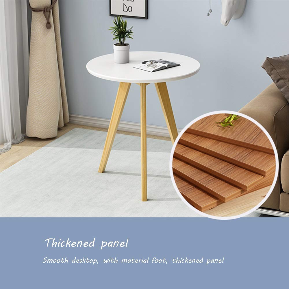Compact Solid Wood Coffee Table - Lightweight Multipurpose Snack Table with Shelf for Small Apartments (45×45×47cm) | Perfect for Living Room, Dorm, Bedside & Studio Use