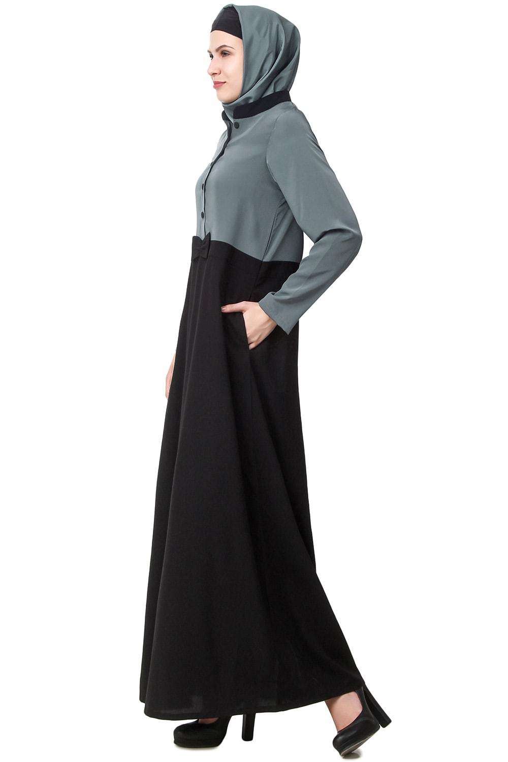 Elegant Muslim Abaya Dress for Women - Modest Islamic Prayer Gown - Perfect for Mosque, Eid, and Special Occasions