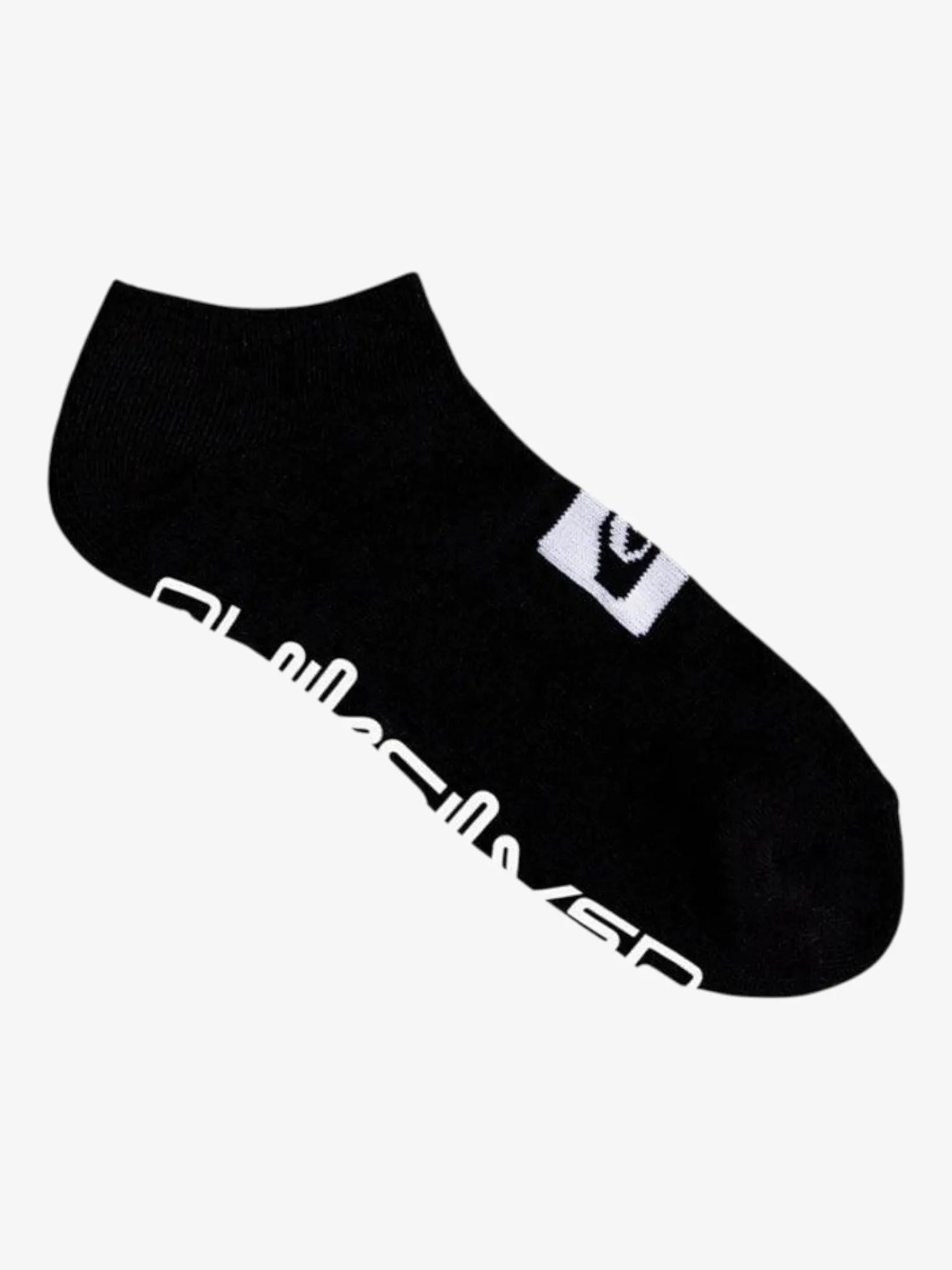 Quiksilver Legacy Ankle Socks for Boys - 2-Pack Black & White | Comfortable Kids' Athletic Socks for School, Sports & Everyday Wear