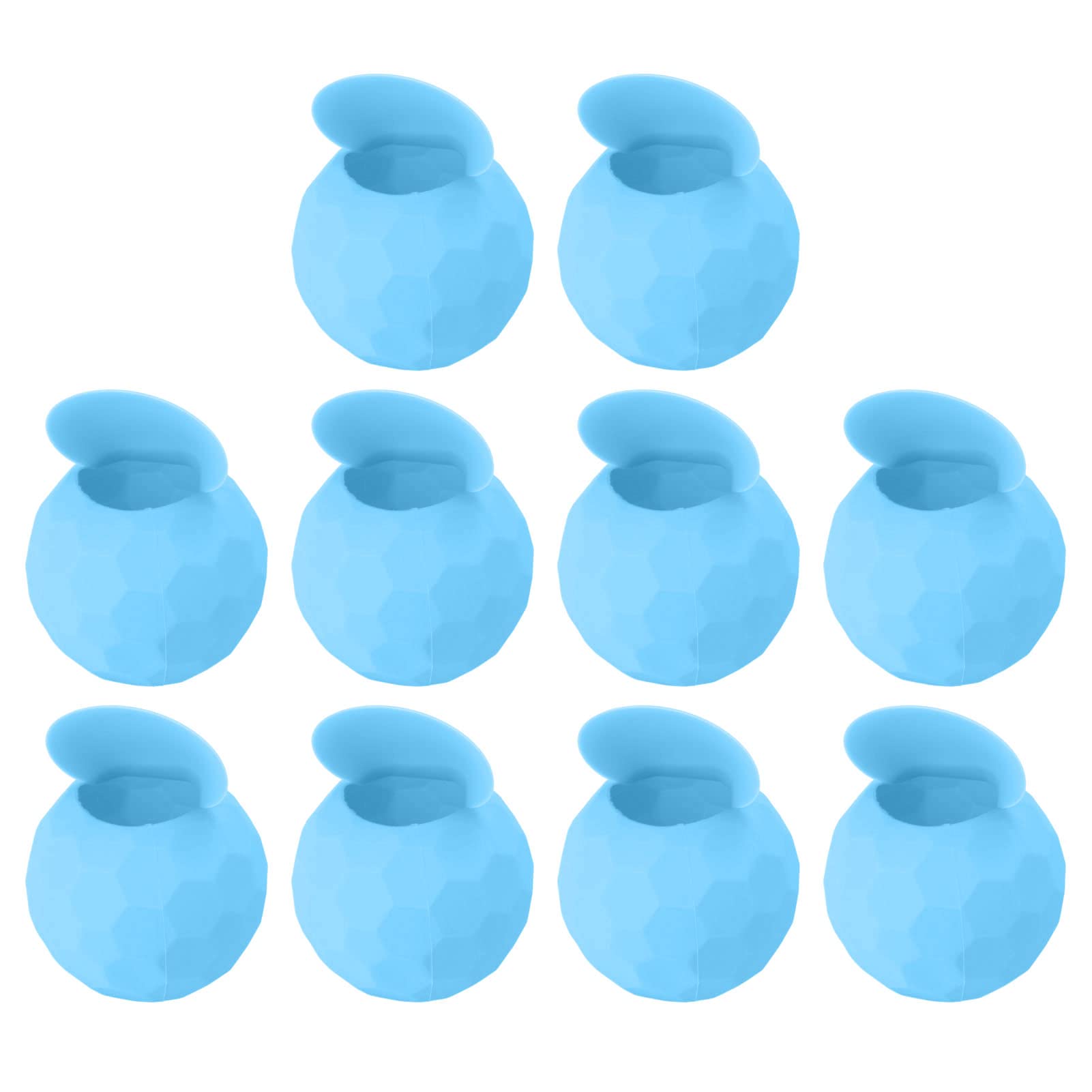 10 Pcs Reusable Water Balloons - Quick Fill Silicone Splash Balloons for Kids & Adults, Self-Sealing Summer Pool & Beach Party Toy (Light Blue) - Perfect for Outdoor Water Fights, Backyard Games and Summer Party Fun