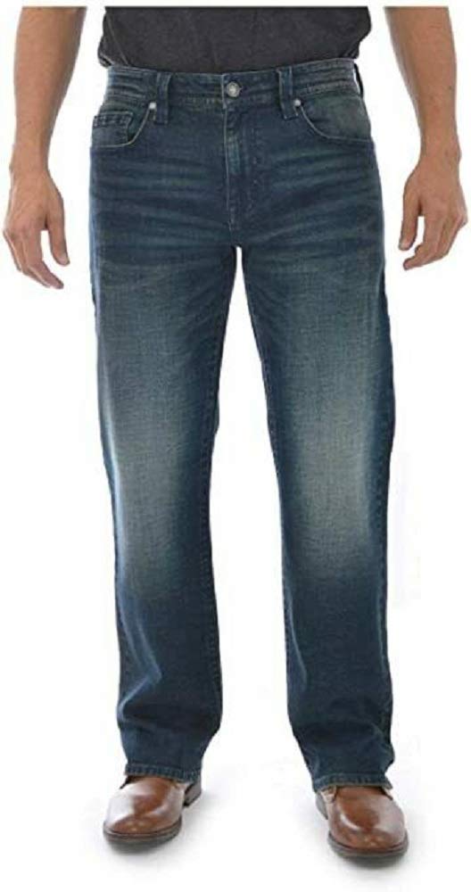 Men's Slim Boot Cut Jeans - Dark Wash Denim Pants for Casual Wear | Comfortable & Stylish Jeans for Everyday Outfits, Work & Date Nights