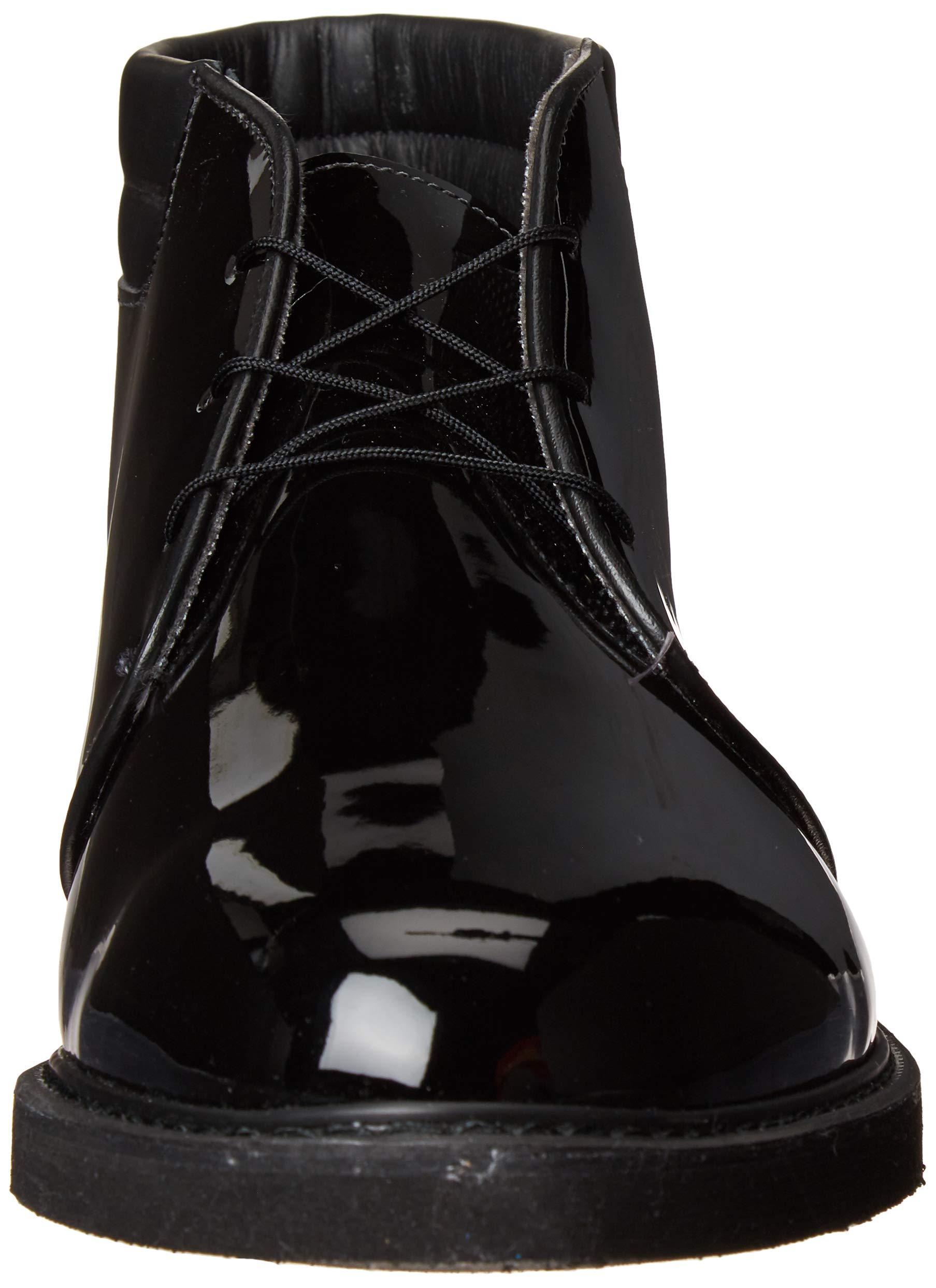 Bates Men's Lites High Gloss Chukka Boots with Padded Collar - Lightweight & Durable Work Boots for Construction, Security & Outdoor Activities