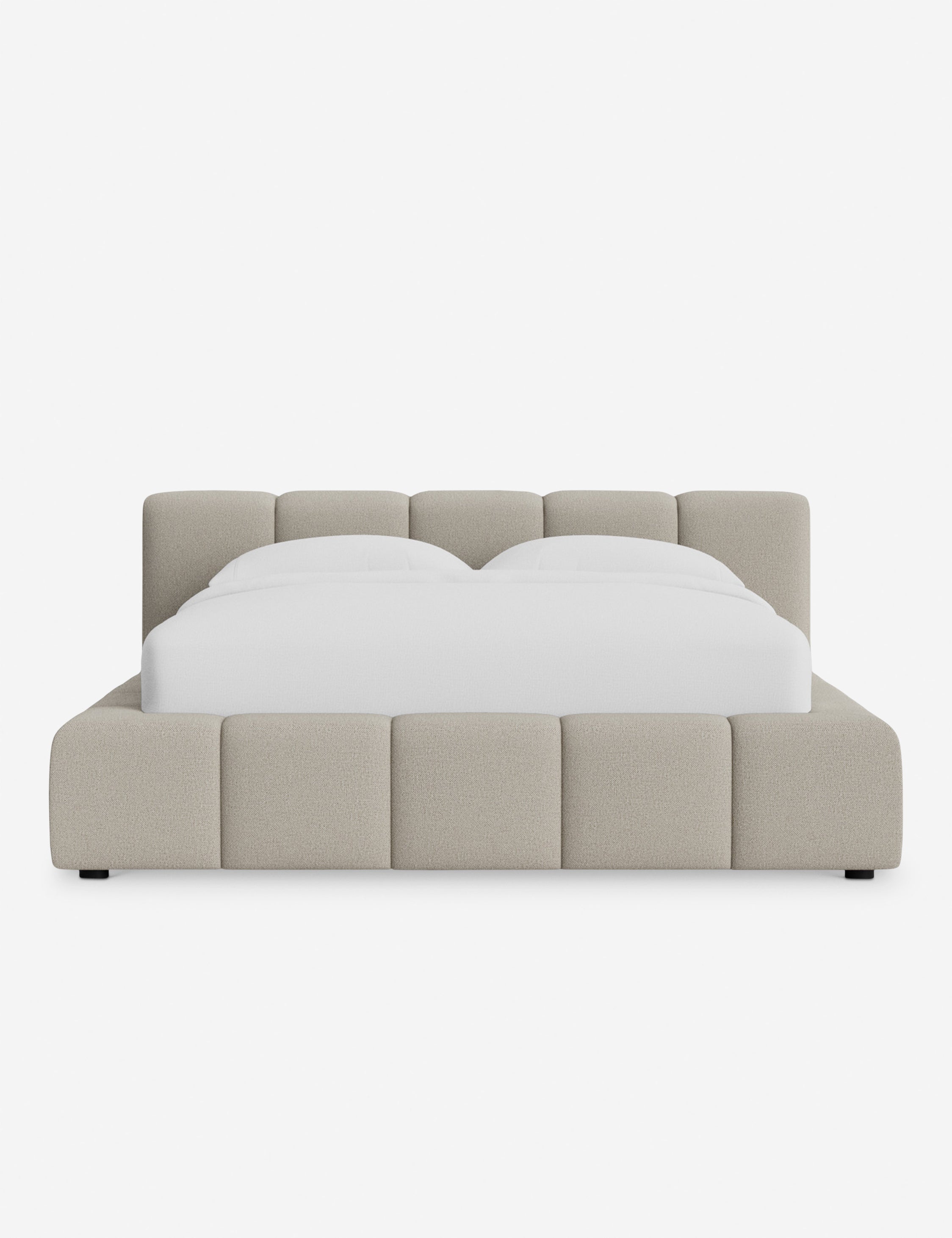 Cambry Platform Bed Frame - Modern Minimalist Wooden Bed with Headboard - Perfect for Bedroom, Guest Room & Small Spaces
