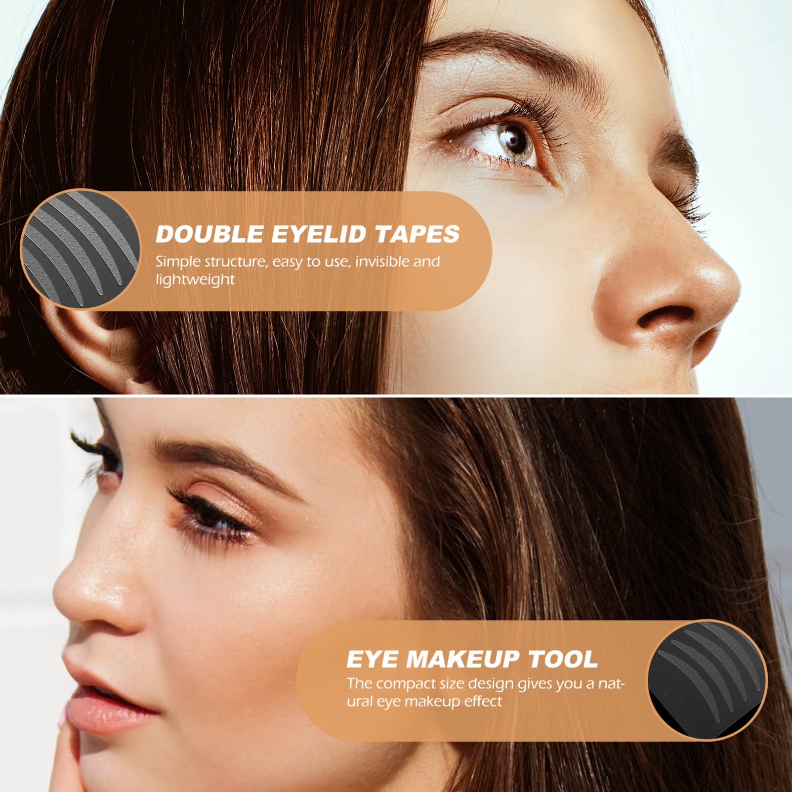 2 Sets Clear Double Eyelid Stickers - Invisible Eyelid Tape for Hooded Eyes | Eye Lift Makeup Accessories for Women | Perfect for Daily Use, Cosplay & Professional Makeup Artists