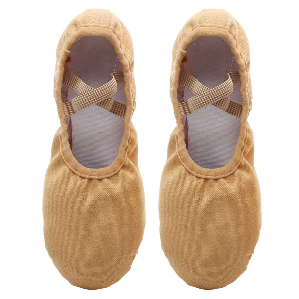 Healifty Ballet Dance Shoes - 1 Pair Soft Leather Ballet Slippers for Women & Girls - Perfect for Ballet Class, Recital, Practice, and Dance Performances