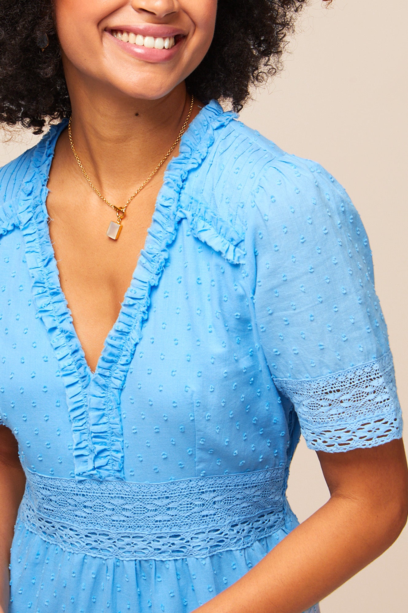 Elegant Viola Dress in Marina Blue - Perfect for Weddings, Parties & Special Occasions