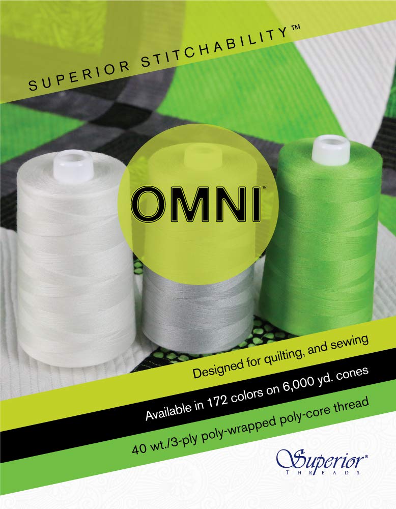 Omni #3029 Milk Chocolate 6000 Yards Poly-Wrapped Poly Core Thread - High-Quality Sewing Thread for Quilting, Embroidery & Crafts - Perfect for Home & Professional Use