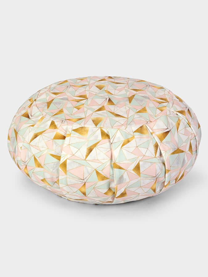 Organic Buckwheat Zafu Meditation Cushion - Round Yoga Pillow for Comfortable Seating, Posture Support & Zen Practice - Perfect for Home, Studio & Meditation Spaces