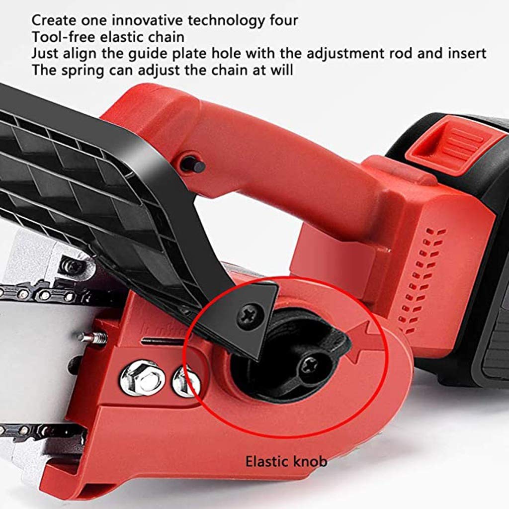 Cordless Electric Chainsaw with Lithium Battery - Lightweight & Portable for Tree Pruning, Orchard Work & Household Use | Perfect for DIY Projects, Landscaping & Small Wood Cutting