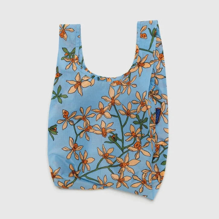Stylish Baby Baggu Reusable Shopping Tote Bag in Orchid - Perfect for Diaper Bags, Groceries & Eco-Friendly Shopping