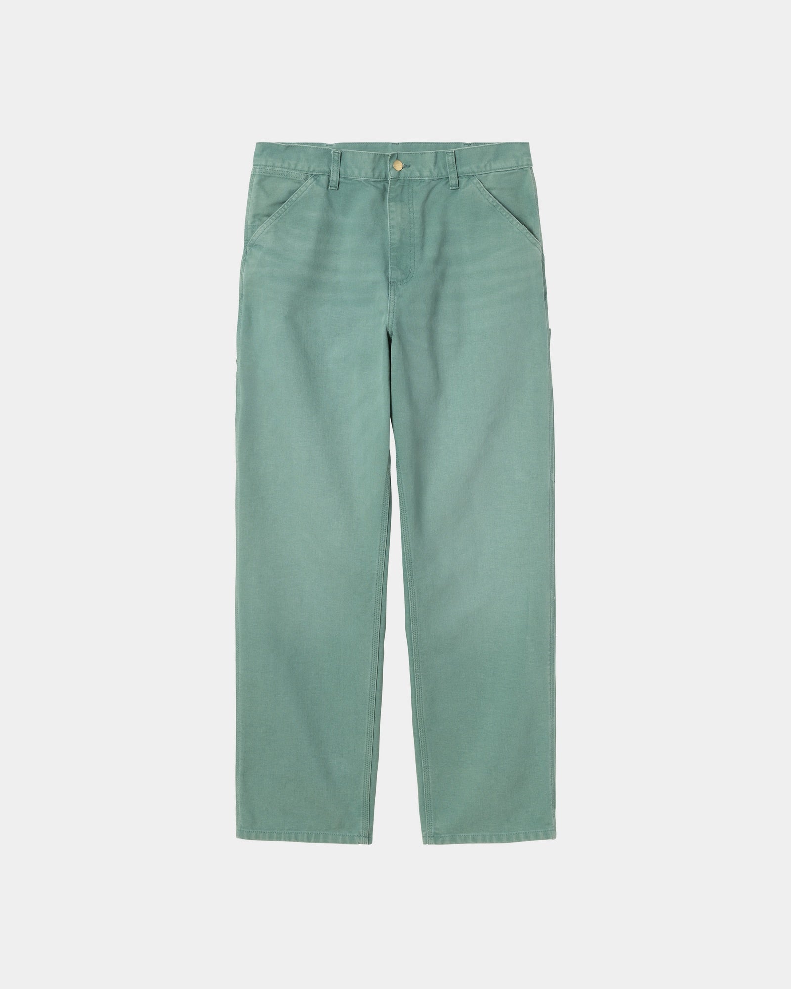 Single Knee Pants - Stone Canvas & Silver Pine | Durable Workwear for Outdoor Activities, Hiking, and Construction