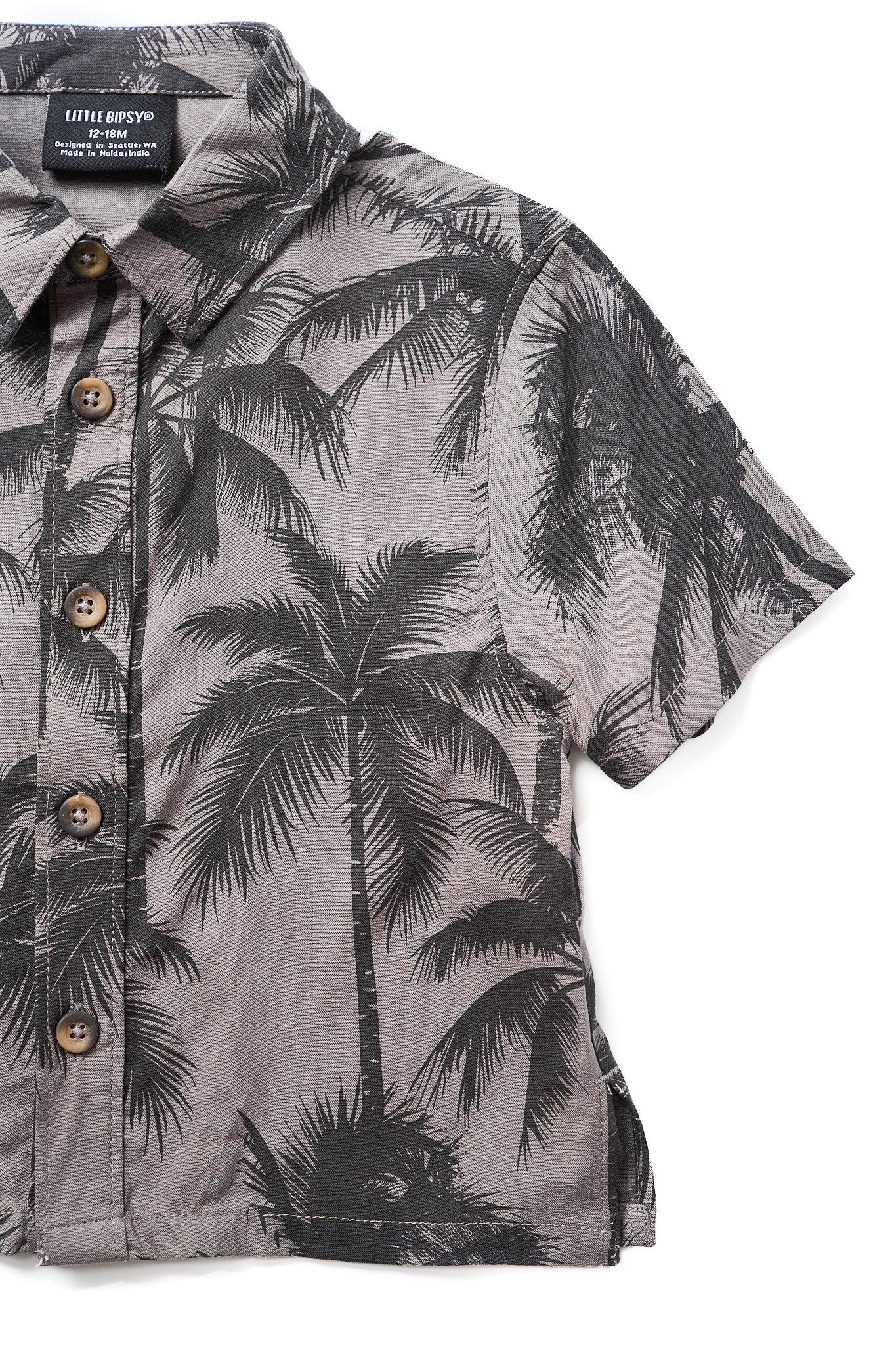Stylish Palm Print Button Up Shirt for Men & Women - Casual & Beach Wear - Perfect for Summer Outings, Vacations, and Relaxed Style