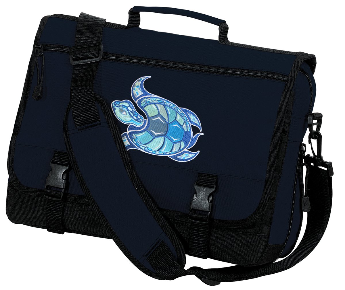 Sea Turtle Laptop Messenger Bag - Eco-Friendly Computer Bag for Work, School & Travel - Durable & Stylish Design