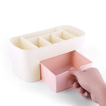 Multi-Functional Plastic Makeup Organizer Box - Storage Case for Cosmetics & Beauty Tools (1-Piece) - Perfect for Vanity, Travel & Home Organization