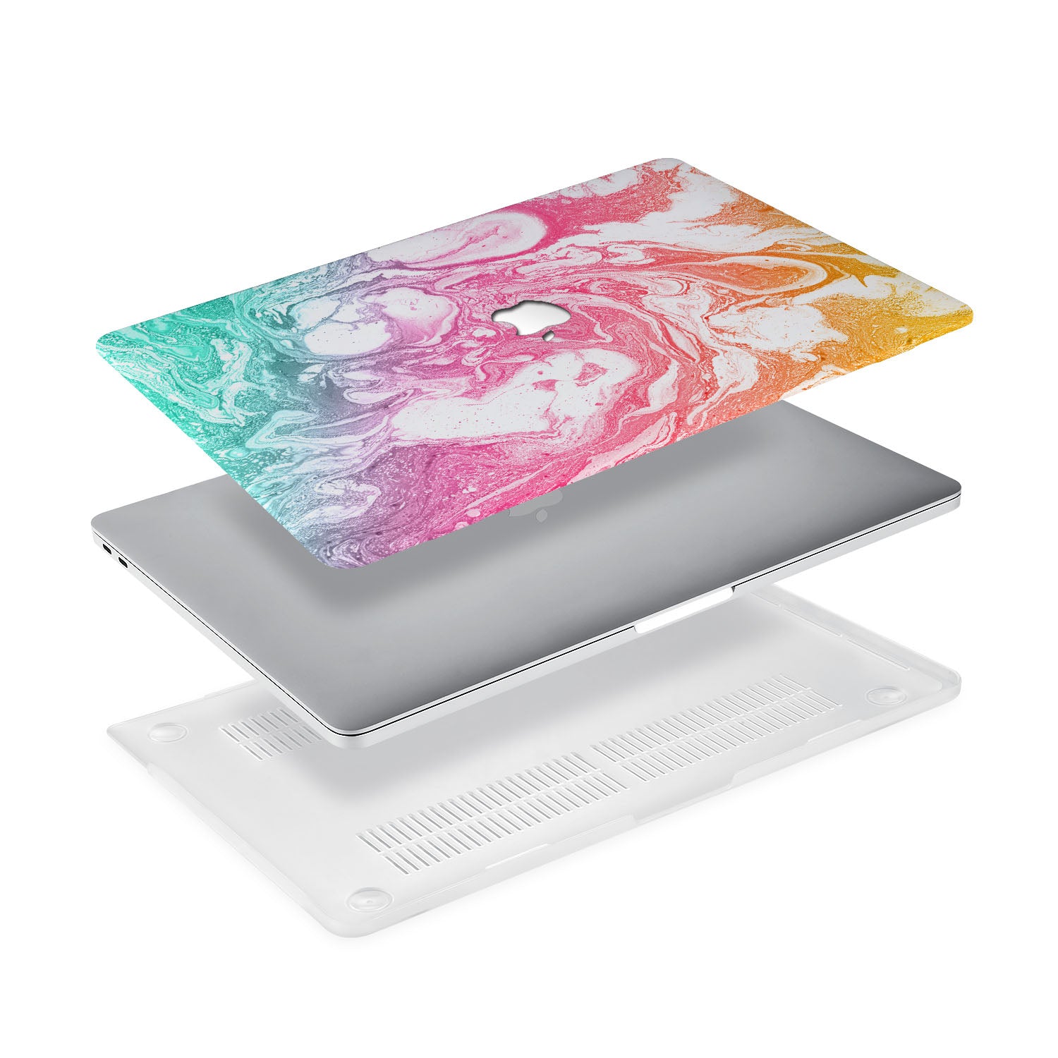 Premium MacBook Case with Abstract Oil Painting Design - Durable & Stylish Laptop Cover for Work, Travel & Everyday Use
