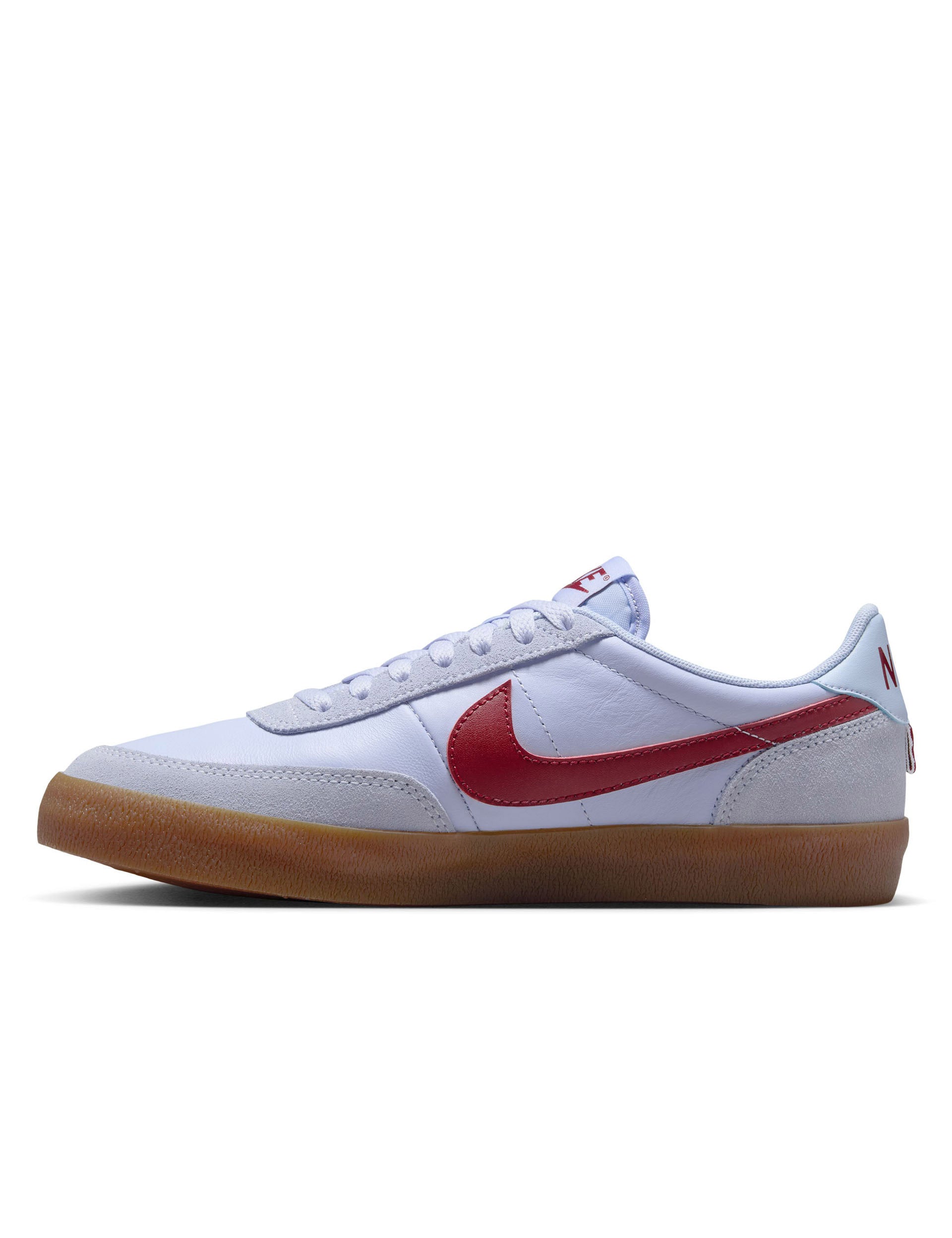 Nike Killshot 2 Leather Sneakers - Royal Tint/Gum Medium Brown/White/Team Red | Classic Court Shoes for Men | Perfect for Casual Wear, Office & Street Style