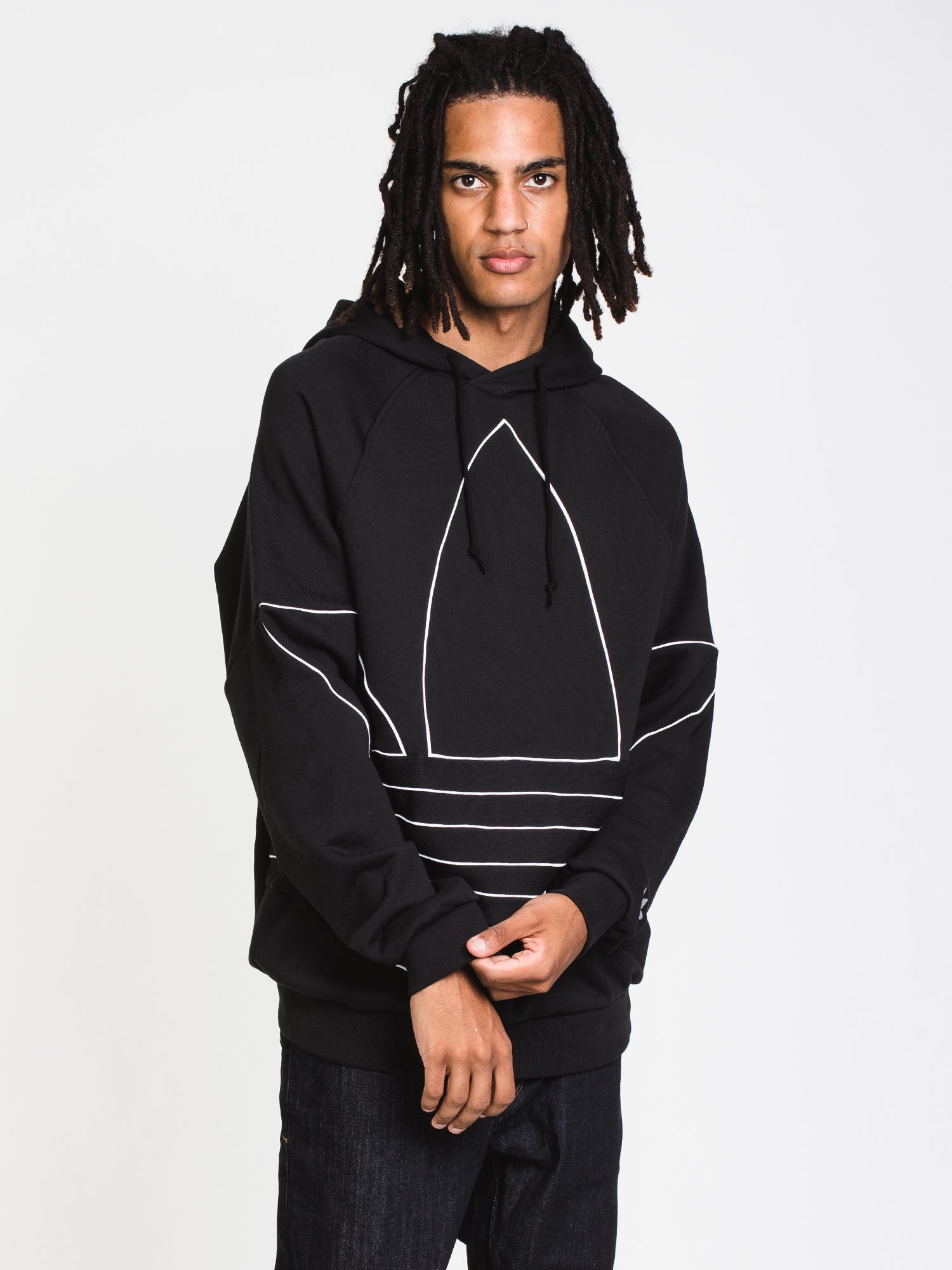 Adidas Big Trefoil Pullover Hoodie - Men's & Women's Casual Sweatshirt for Streetwear & Gym - Clearance Sale