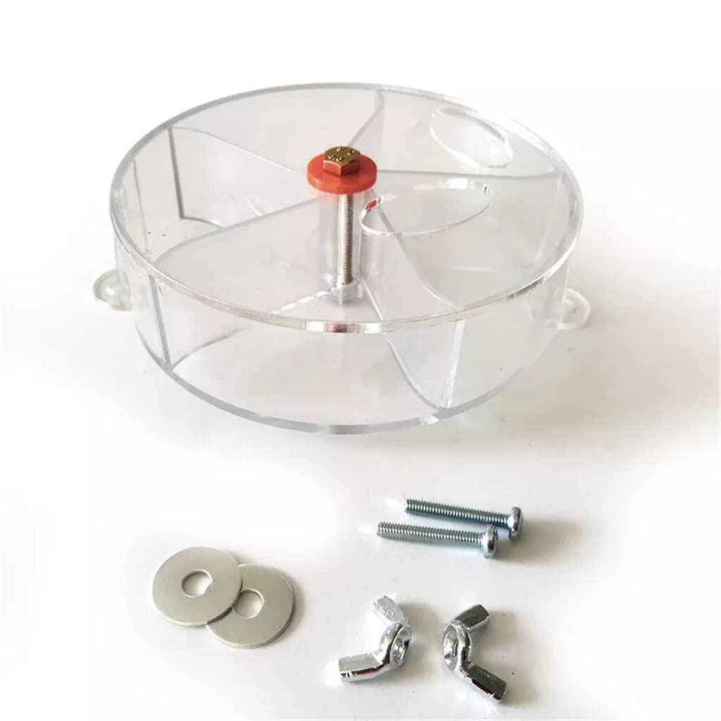LEIGE Rotating Parrot Toy - Chewable Foraging Wheel with Food Box for Birds - Cage Feeder for Parrots & Cockatiels - Perfect for Mental Stimulation & Playtime