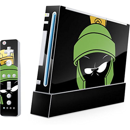 Officially Licensed Warner Bros Marvin The Martian Gaming Skin Decal for Wii Console & Controller - Custom Protective Cover for Enhanced Gaming Experience