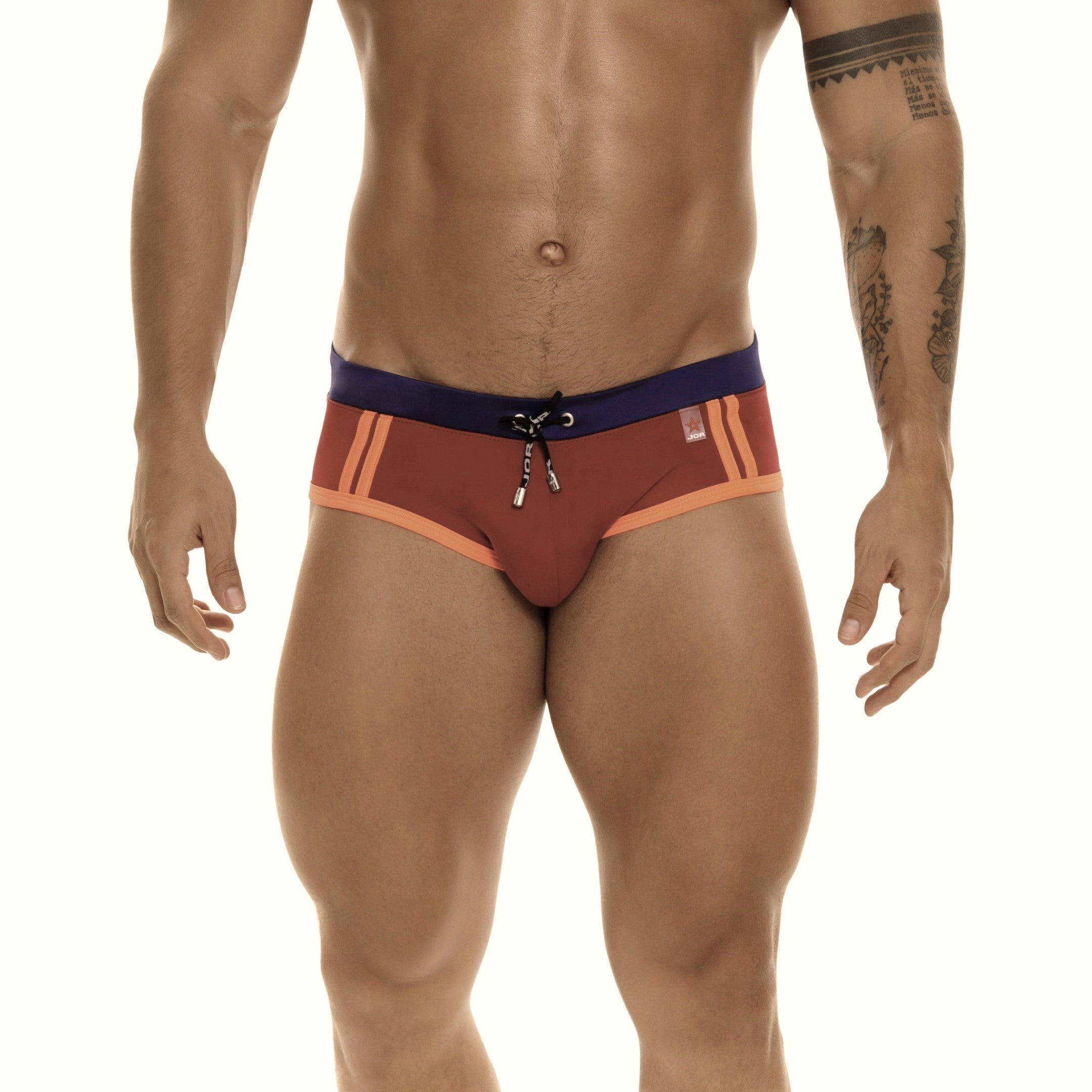 JOR Maui Swim Briefs for Men - Wine Red Color - Comfortable & Stylish Swimwear for Beach, Pool & Vacation