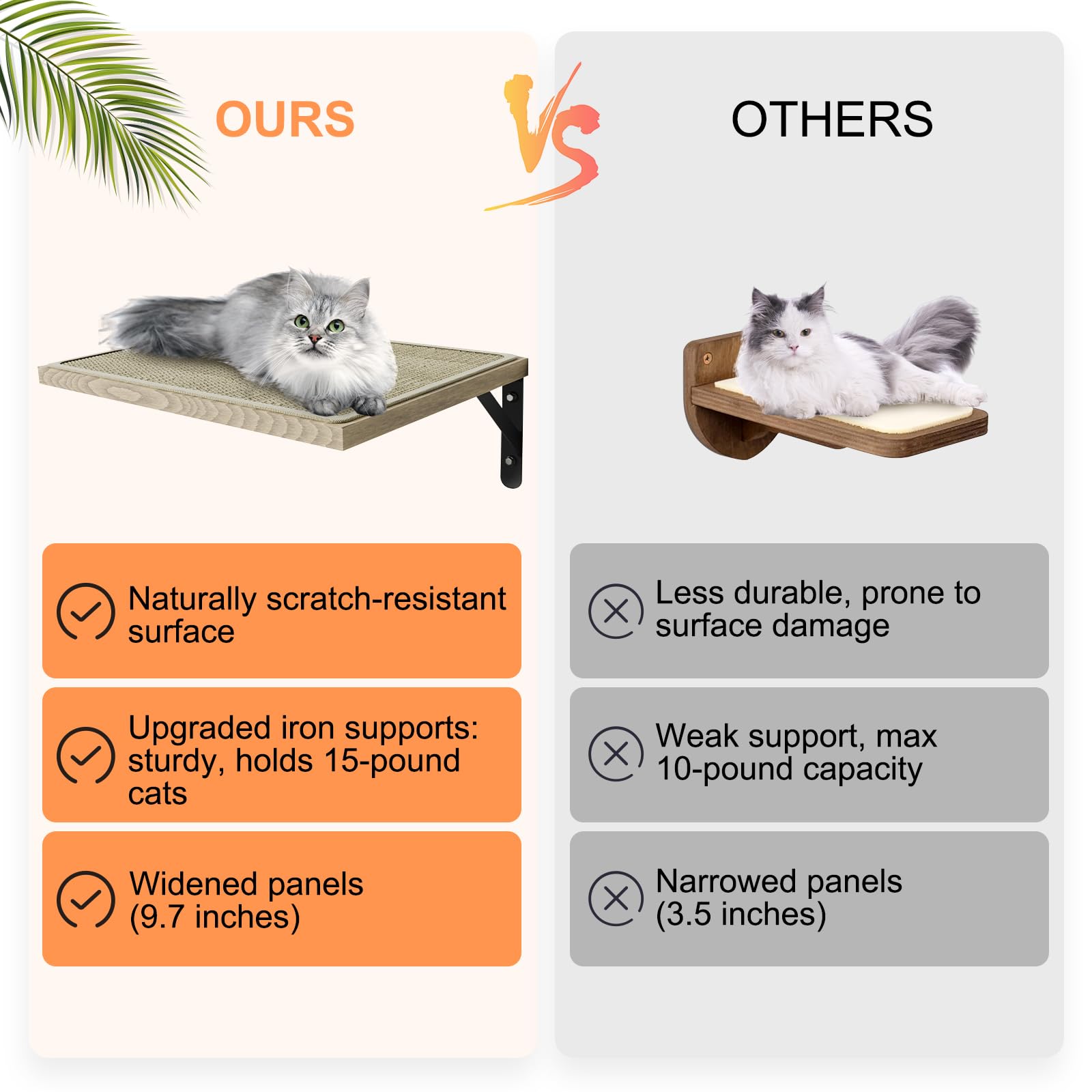 Premium Cat Wall Shelves & Hammock Set - Multi-Level Climbing Perch with Sisal Mat - Wall Mounted Cat Furniture for Sleeping, Playing & Exercise - Perfect for Indoor Cats in Apartments & Homes