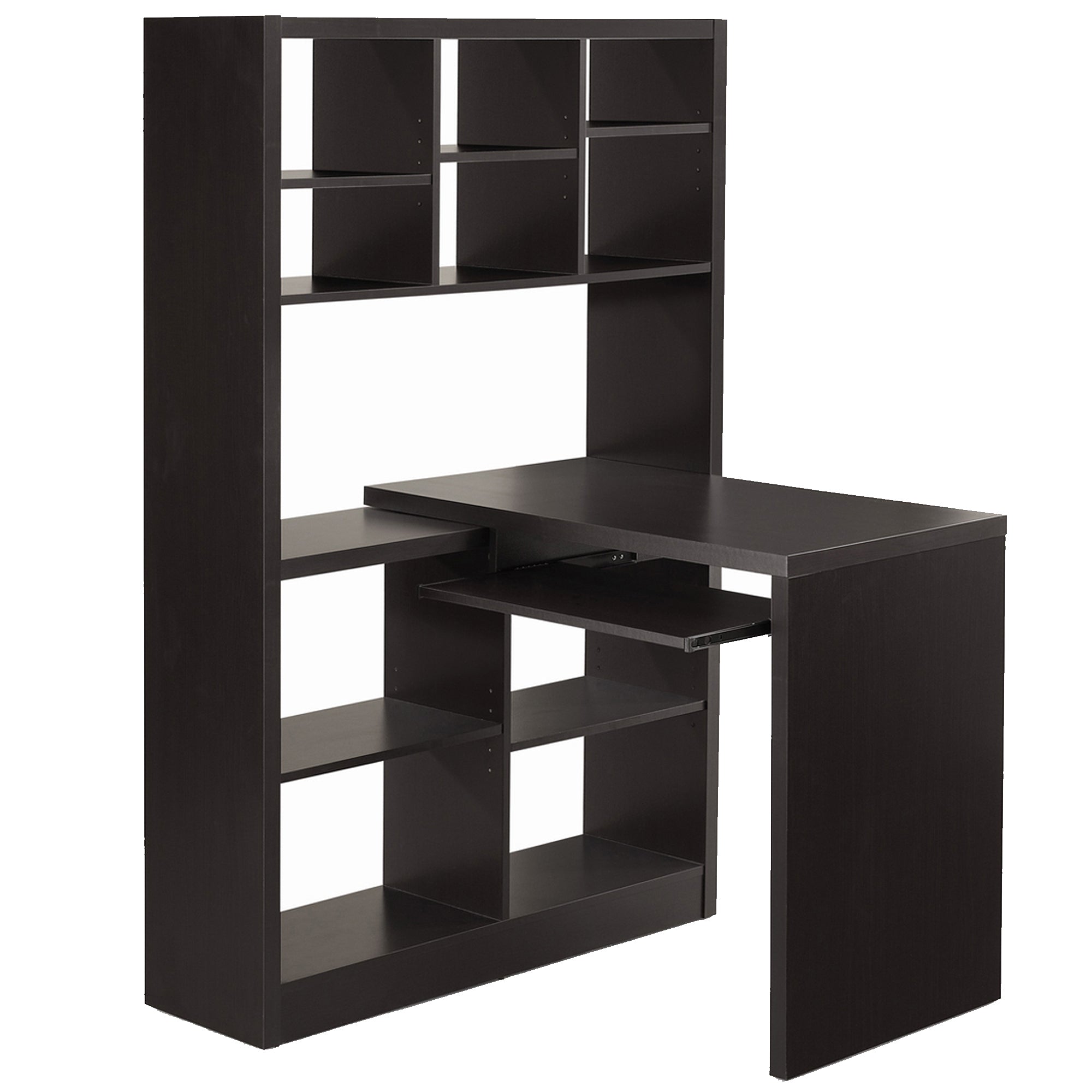Office Series Espresso Left or Right Facing Corner Desk - Perfect for Home Office & Small Workspace