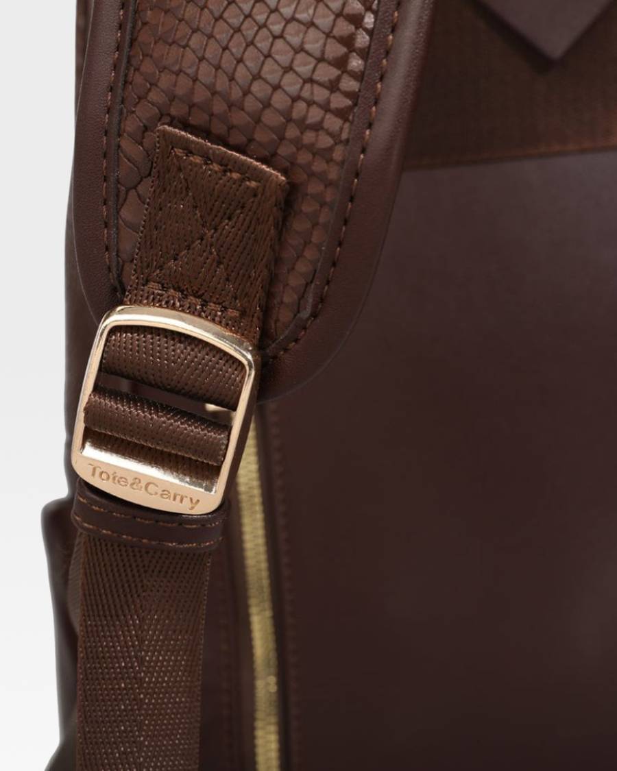 Apollo 1 Tombstone Backpack in Chocolate Brown - Durable Laptop Backpack for College, Travel & Outdoor Adventures