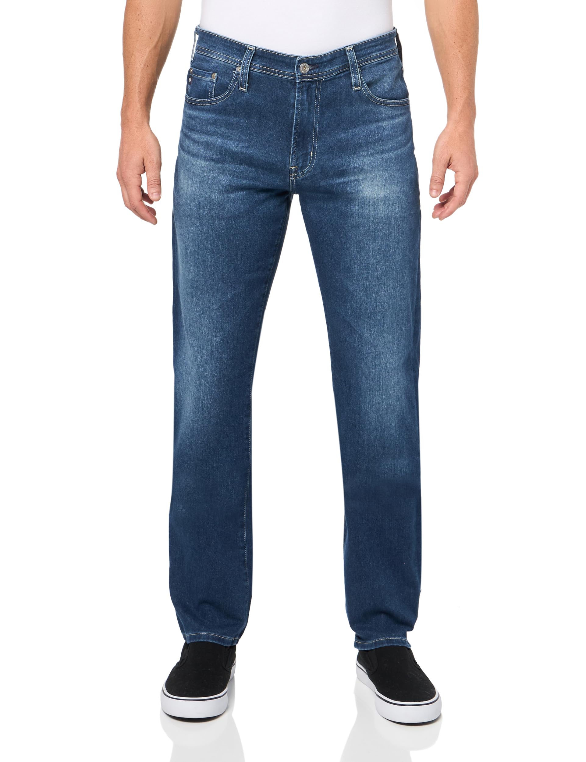 AG Jeans Men's Everett Slim Straight Fit Jean - Dark Wash, 34W x 34L | Comfortable & Stylish Denim Pants for Casual Wear, Work & Everyday Outfits