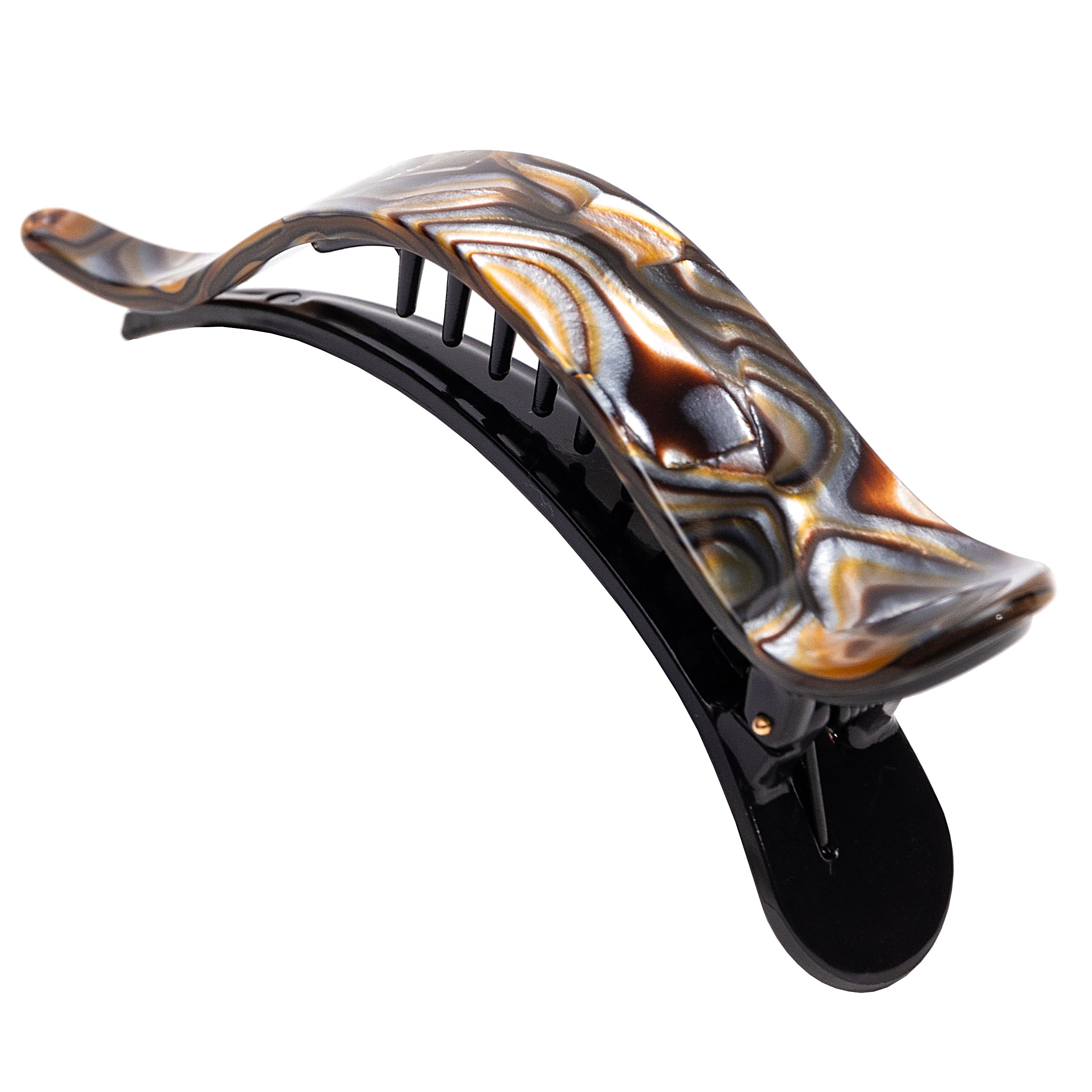 Camila Paris CP2509 French Alligator Hair Clip for Women - Strong Hold No Slip Grip Duckbill Hair Claw | Fashion Hair Accessories for Women & Girls | Perfect for Work, Parties & Everyday Styling | Made in France
