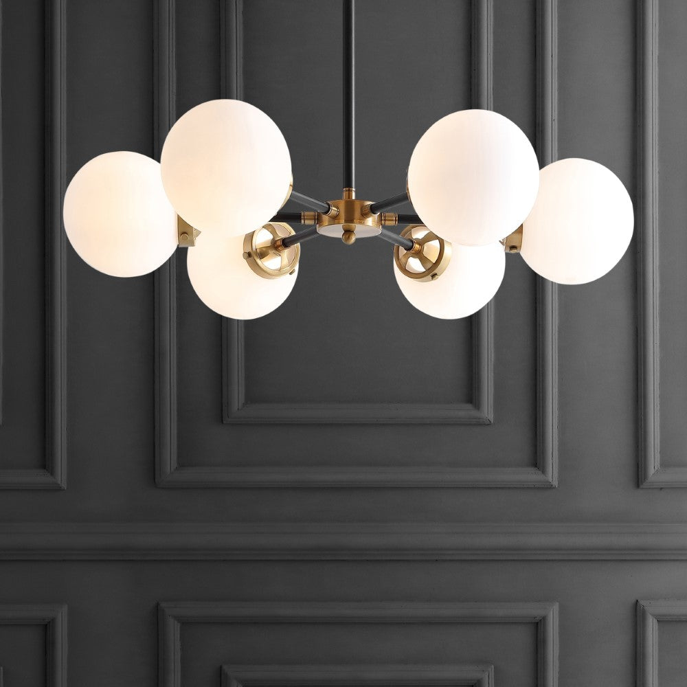 Stylish Caleb 28 Brass Cluster Pendant Light - Vintage Industrial Ceiling Fixture for Dining Room, Living Room & Bedroom