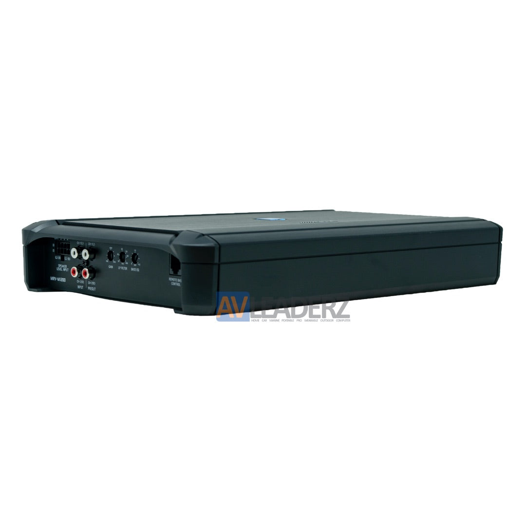 Alpine MRV M1200 1200W Mono Class D Car Amplifier - High Power V Series for Deep Bass & Clear Sound - Perfect for Car Audio Systems & Subwoofer Upgrades