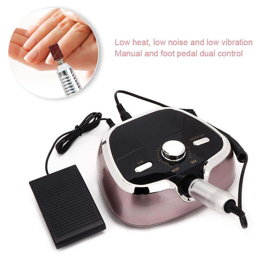 Professional Electric Nail Drill 35000 RPM - Manicure Pedicure Kit with 6 Drill Bits & Polishing Tools - Salon & Home Nail Art Machine for Acrylic Gel Polish Removal | Perfect for DIY Nails, Spa Treatments & Professional Salons | Use for Home Manicures, Nail Art, Gel Removal & Pedicures | Ideal for Nail Extensions, Acrylic Nails, French Tips & Toe Care | Great for At-Home Nail Care, Salon Services & DIY Beauty Treatments