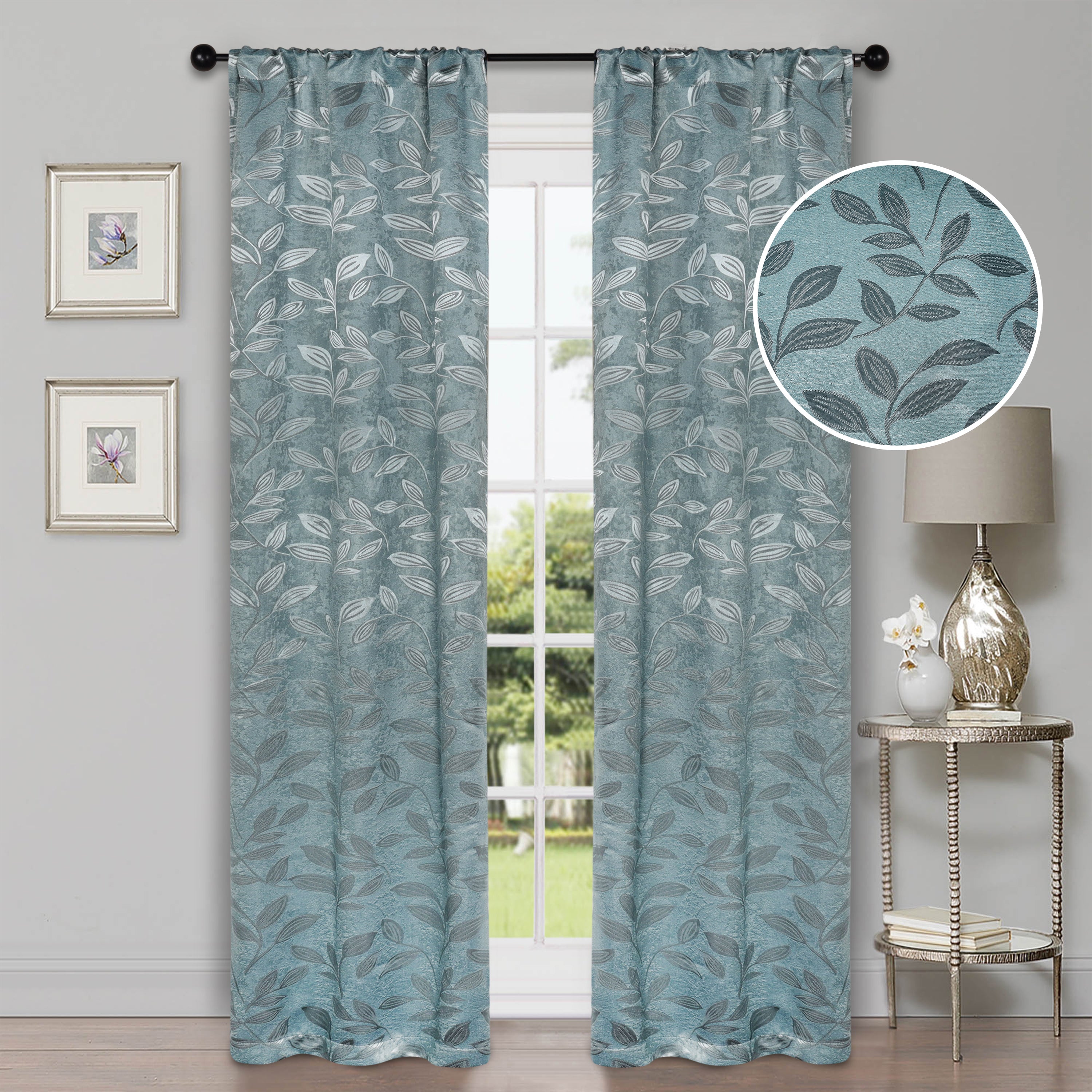 Blackout Curtains with Rod Pocket - Set of 2 Panels for Complete Room Darkening | Perfect for Bedrooms, Nurseries & Home Theater Light Blocking