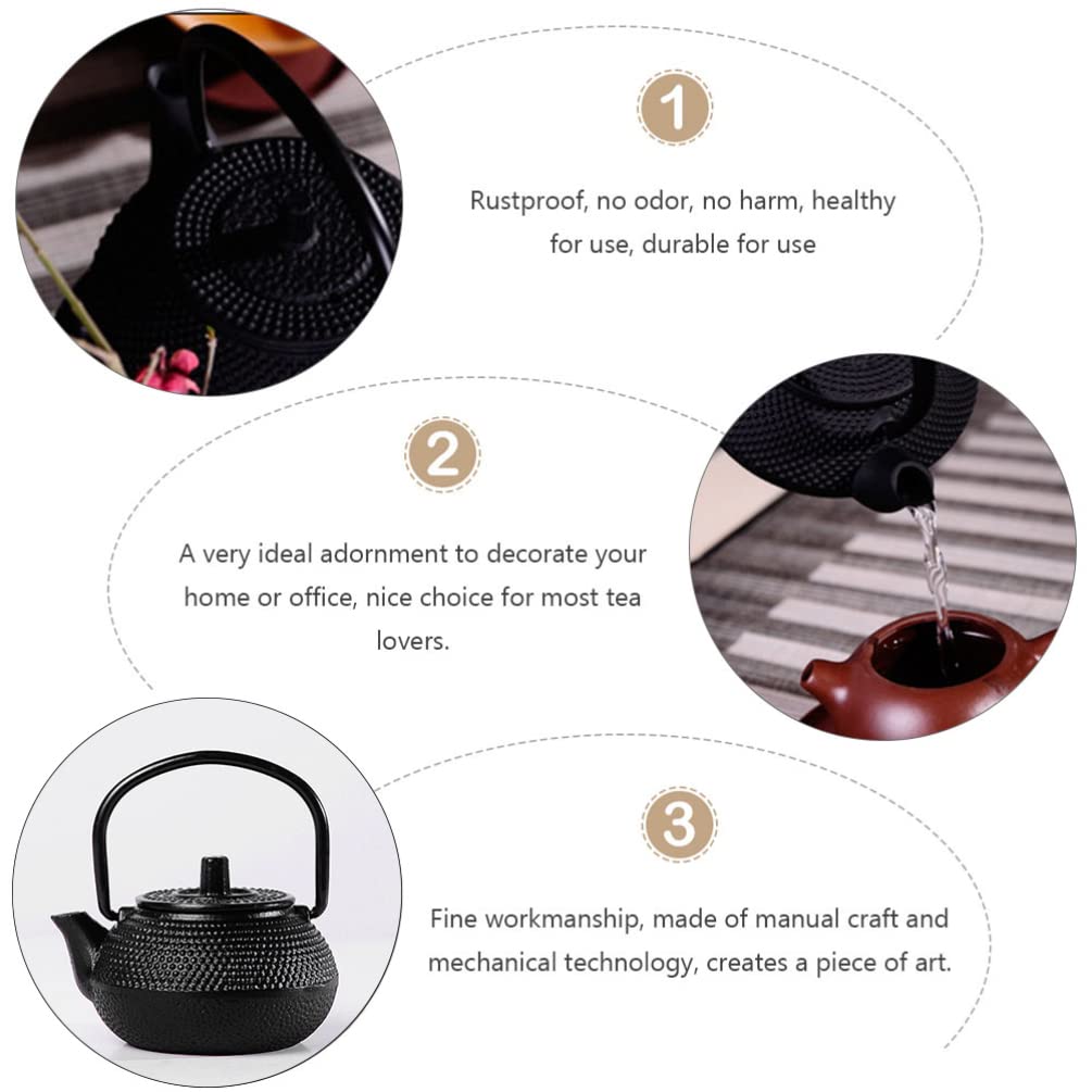 Premium Cast Iron Teapot Set - Japanese Style Small Iron Tea Kettle with Infuser - Perfect for Loose Leaf Tea, Home Decor & Gift Giving - Ideal for Tea Ceremonies, Office Use & Cozy Afternoons