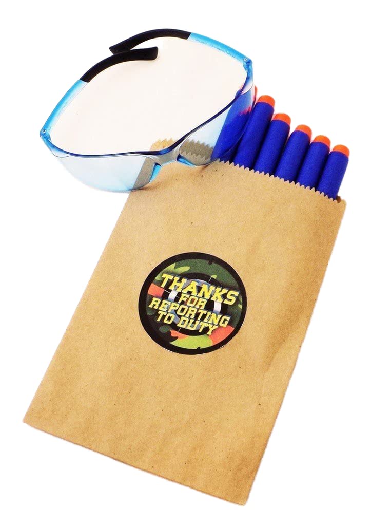 Dart Tag Themed Party Supplies - Favor Stickers for Kids Birthday, Game Night & Team Events | Fun Party Decorations & Gift Tags