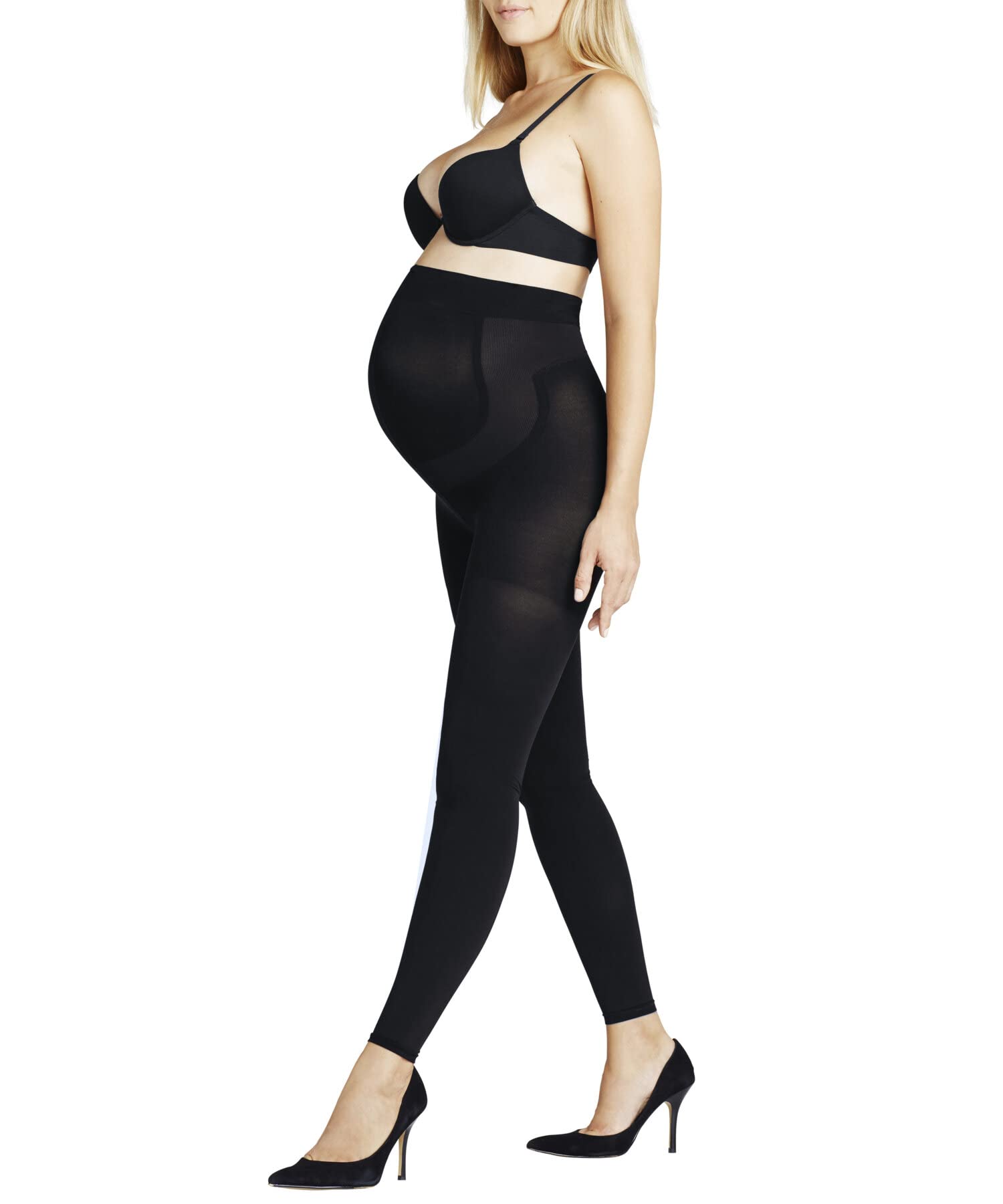 FALKE Women's 9 Month Maternity Opaque Footless Tights - 1 Pair for Pregnancy Comfort & Support - Perfect for Work, Yoga & Everyday Wear