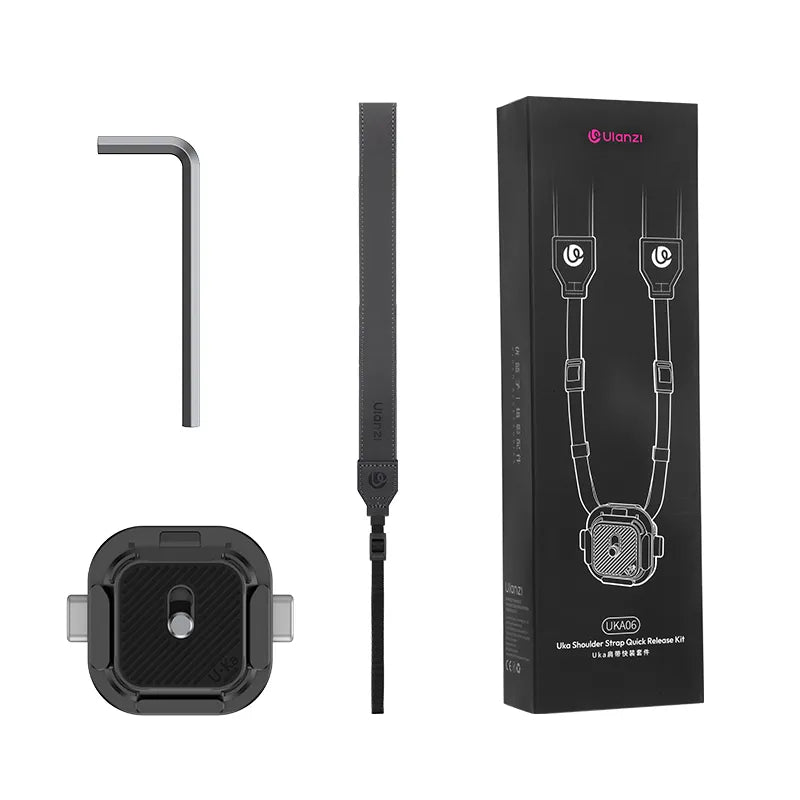 Ulanzi UKA06 Quick Release Shoulder Strap Kit C036 - Perfect for DSLR Cameras, Mirrorless Cameras & Video Equipment - Ideal for Travel, Vlogging & Outdoor Photography