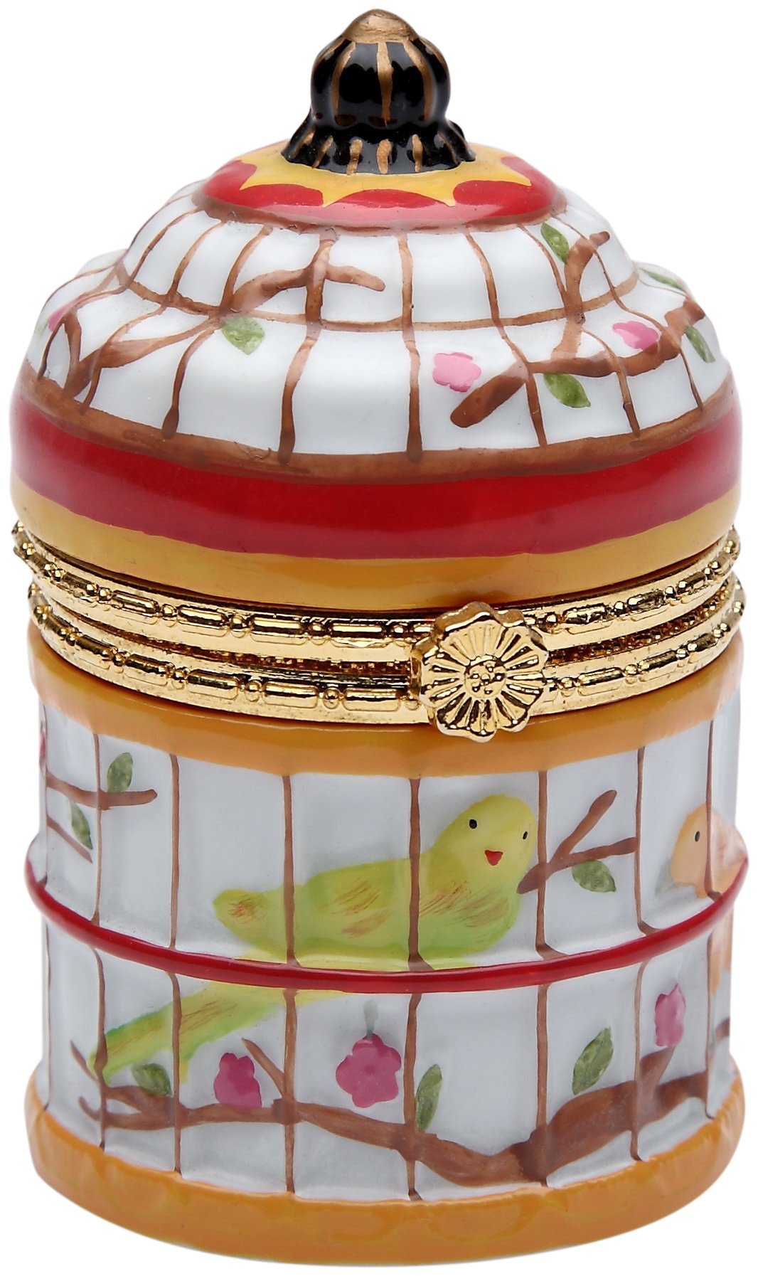 2.63 Inch Birdcage Hinge Jewelry Box - Small Decorative Trinket Box for Rings, Earrings & Keepsakes - Perfect for Jewelry Storage, Gift Giving & Home Decor