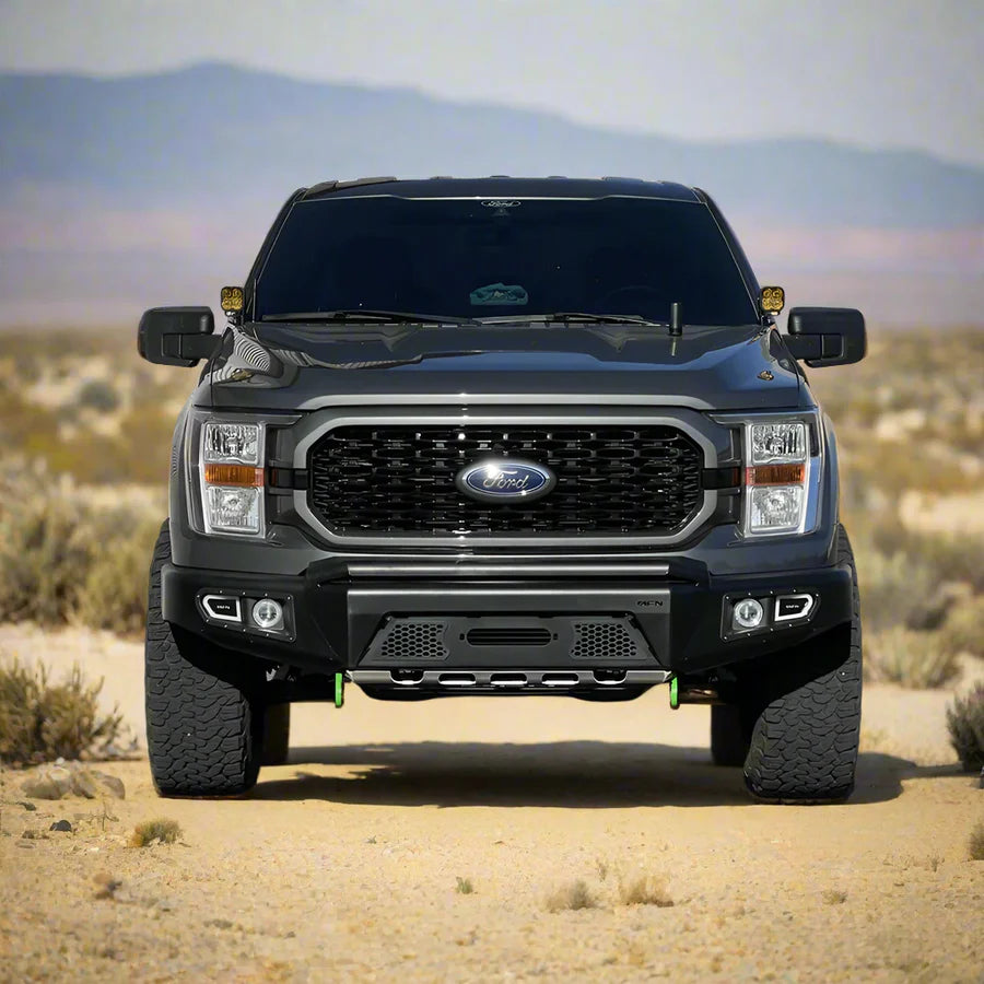 AFN 4x4 Front Bumper with LED Fog Lights for 2021-2023 Ford F-150 | Heavy Duty Off-Road Protection | Perfect for Trail Riding & Truck Customization