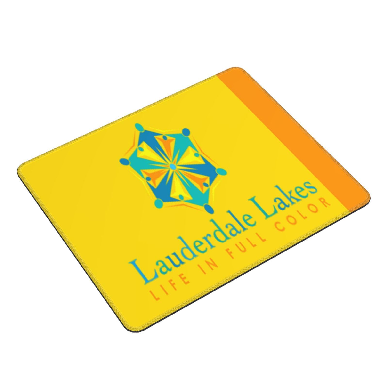 Lauderdale Lakes Florida Flag Mouse Pad - Waterproof Non-Slip Rubber Desk Mat for Office & Gaming (10x12 Inch) | Perfect for Laptop Workstations & PC Gaming Setups