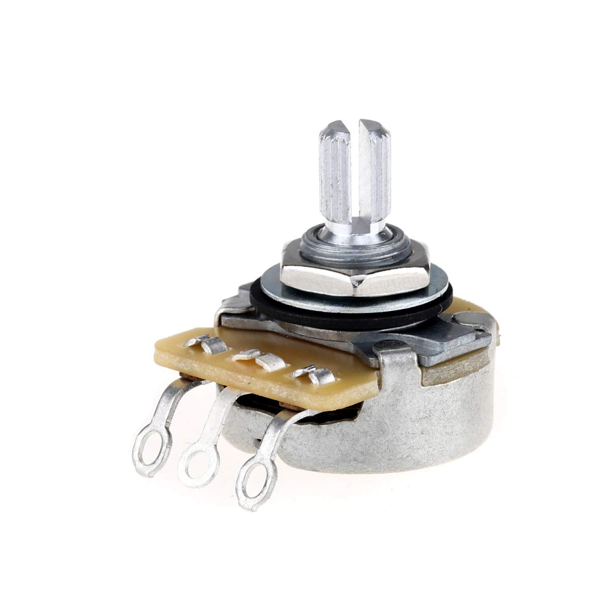 CTS 450 Series A/B250K Guitar Pots - Split Shaft 24-Spline Audio/Linear Taper Potentiometers for Electric Guitar & Bass (2 Audio + 2 Linear, 10% Tolerance) - Perfect for Guitar Upgrades, DIY Repairs, and Tone Control Modifications