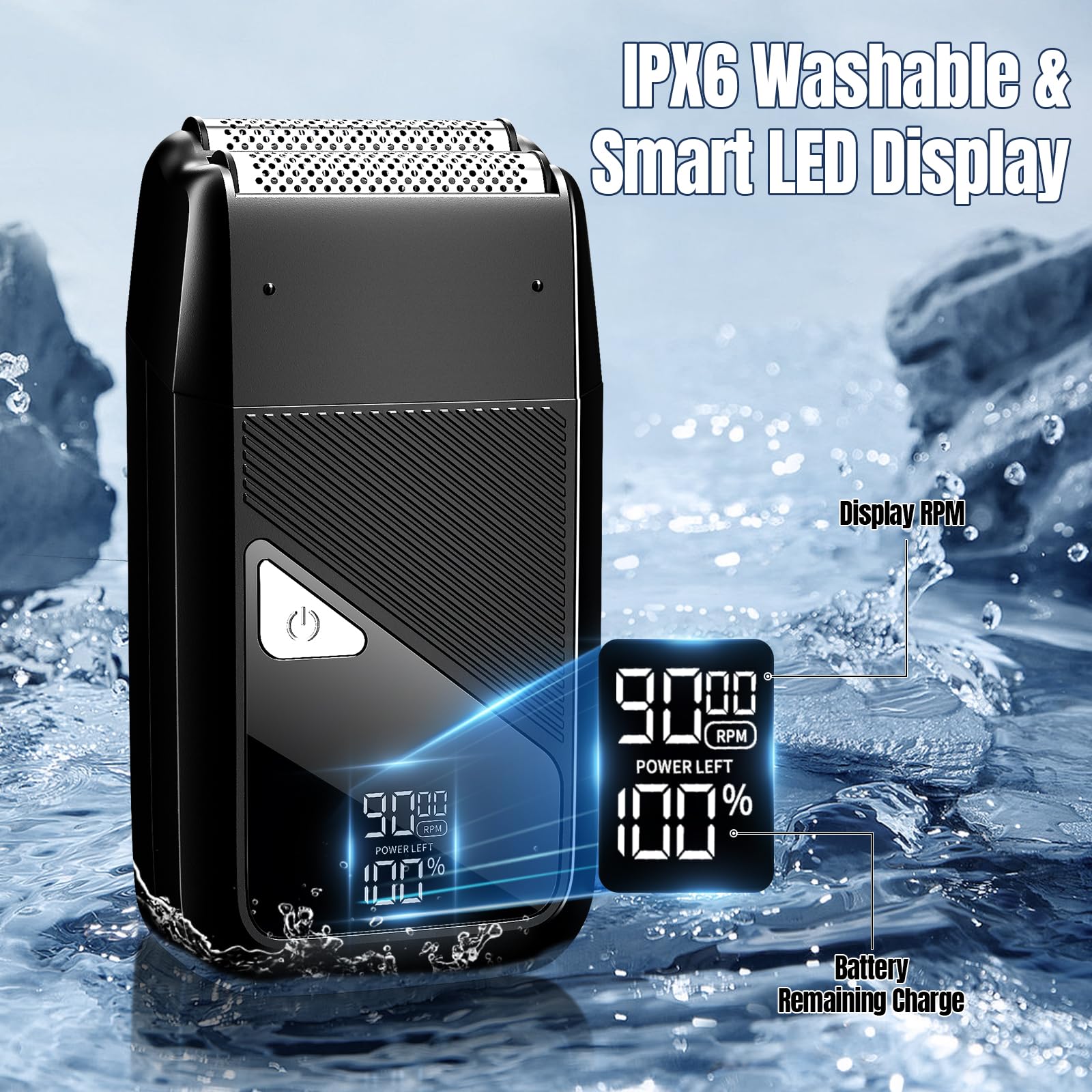 Lanumi Professional 3-in-1 Hair Clipper & Beard Trimmer Set - Rechargeable Electric Razor for Men, Barber Clippers Kit with Hair Trimmer & Shaver - Perfect for Home Haircuts, Grooming & Professional Barbershop Use