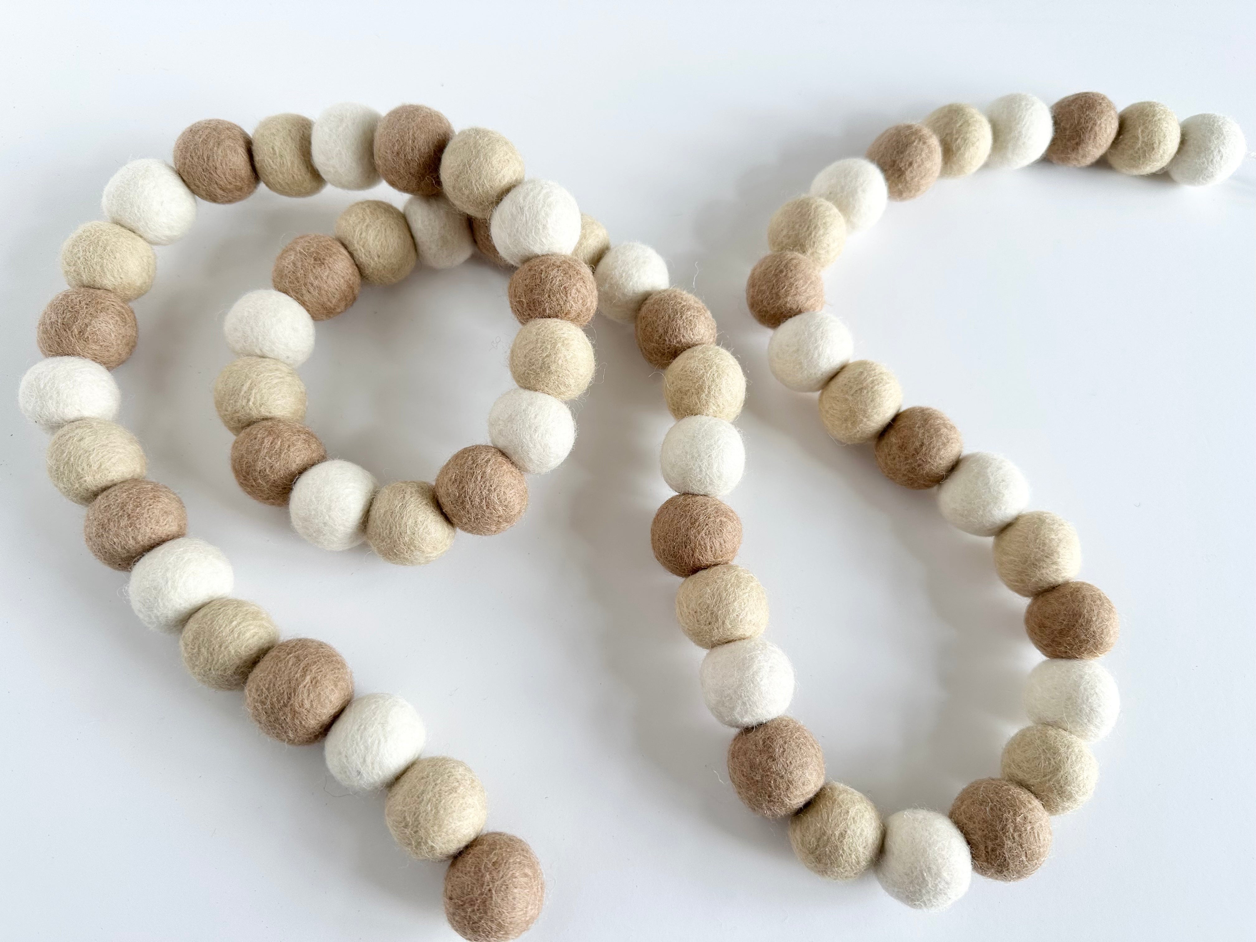 Neutral Gradient Garland - Elegant Boho Home Decor for Weddings, Parties & Nursery Room