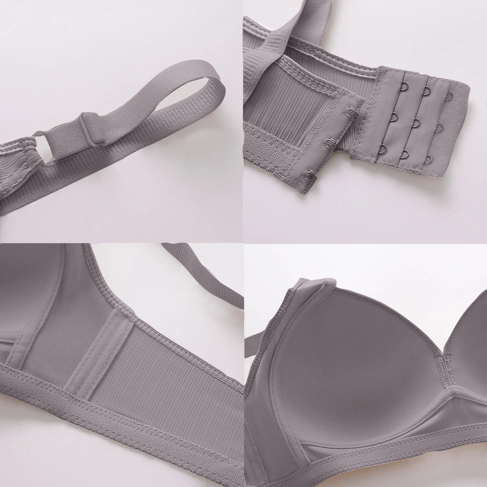 3 Pack Women's Sports Bras - Comfortable V-Neck No Underwire Push Up Bra with Adjustable Straps, Breathable & Soft for Yoga, Running, Gym Workouts 2024