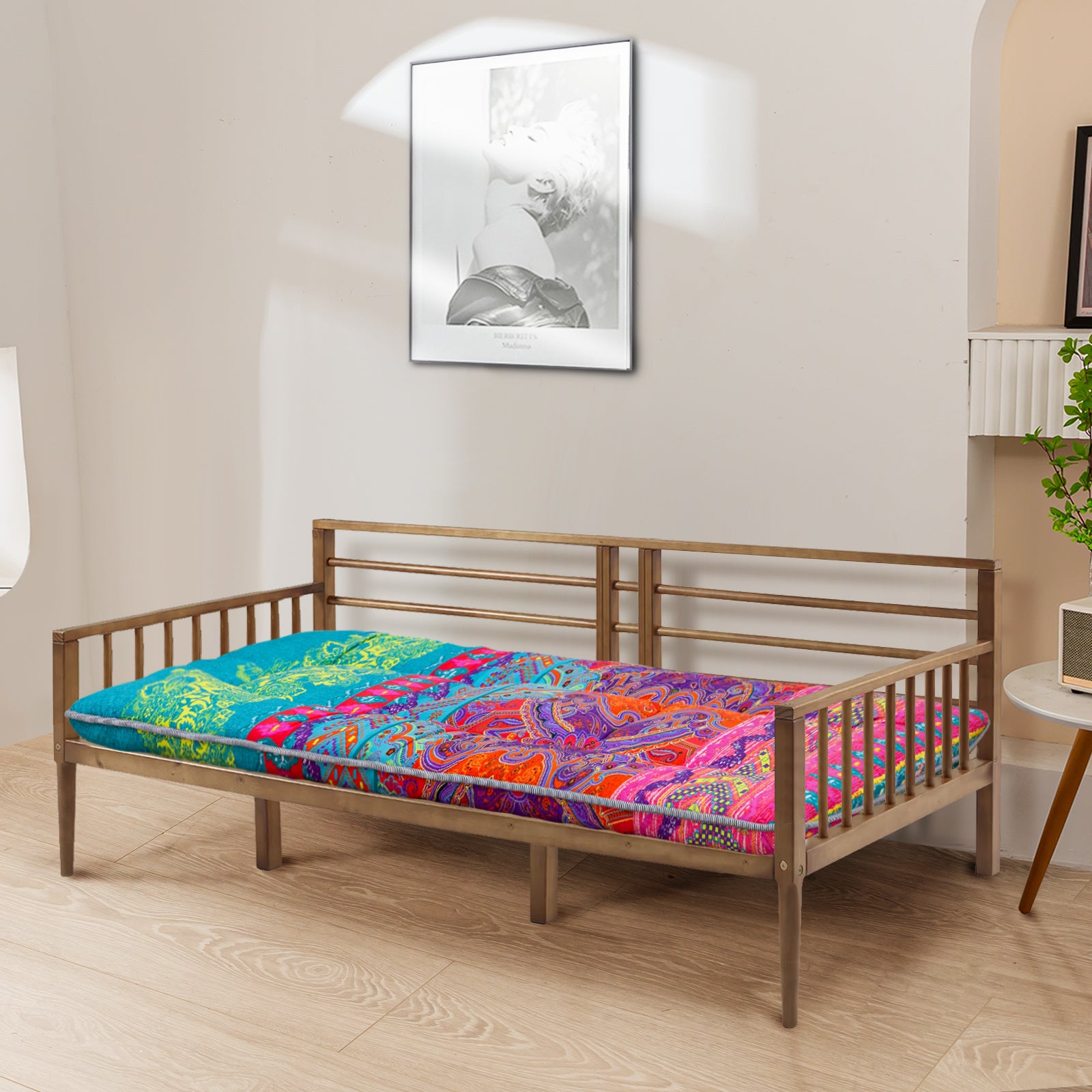 MAXYOYO Japanese Style Cot Futon Mattress - Foldable Floor Mattress, Tatami Mat & Bohemian Bed for Guest Room, Yoga, Meditation & Camping