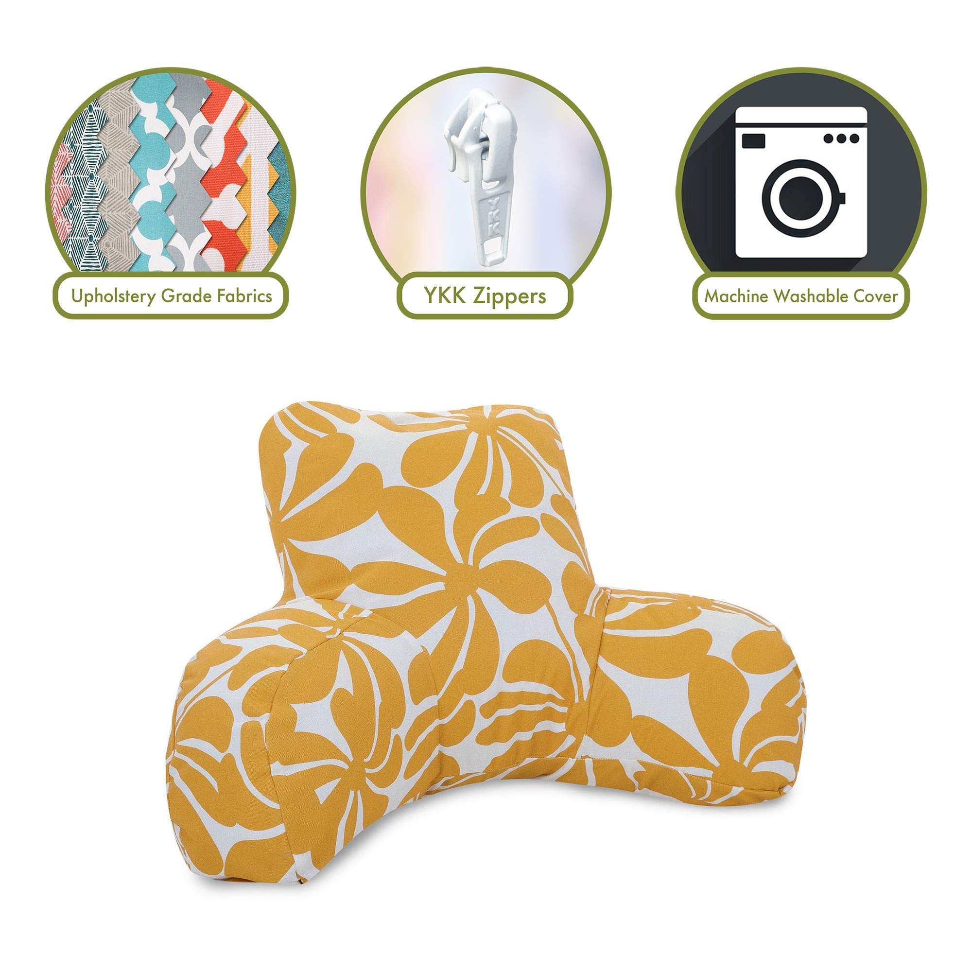 Comfortable Yellow Plantation Reading Pillow - Perfect for Bed, Sofa & Cozy Reading Nook Support