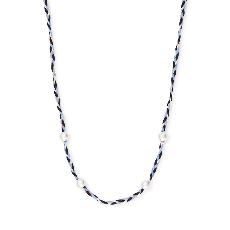 Blue Precious Threads Necklace - Elegant Handmade Jewelry for Women | Perfect for Weddings, Parties & Everyday Wear